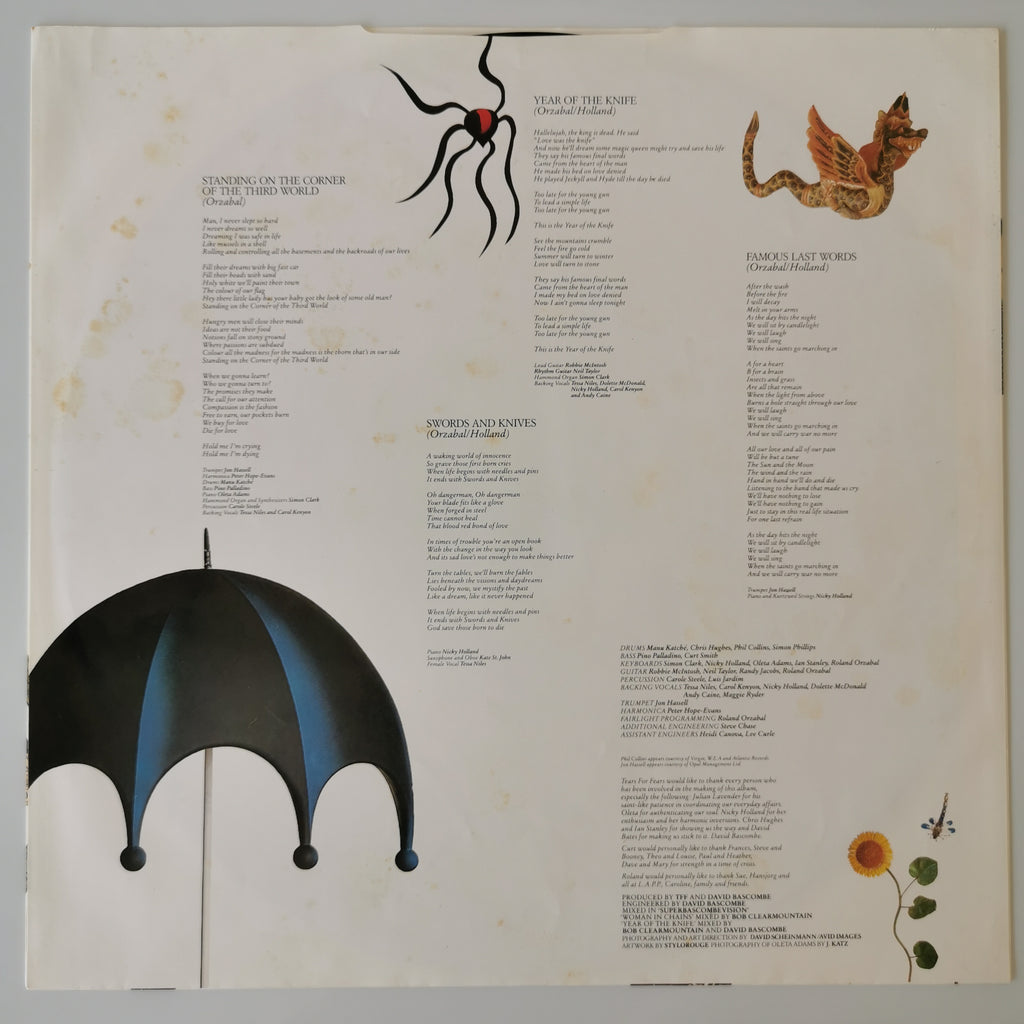 Tears For Fears The Seeds Of Love Vinyl LP