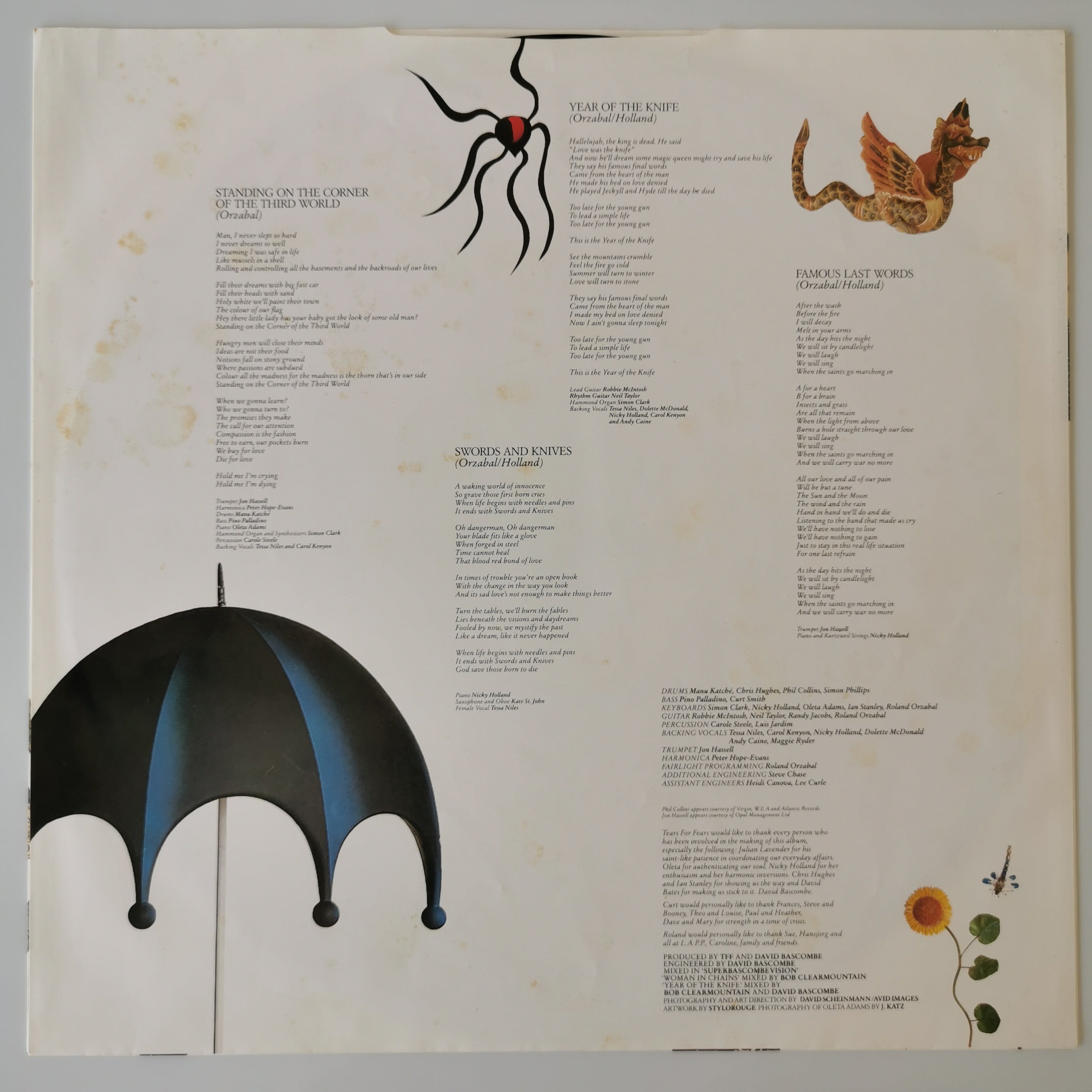 Tears For Fears The Seeds Of Love Vinyl LP