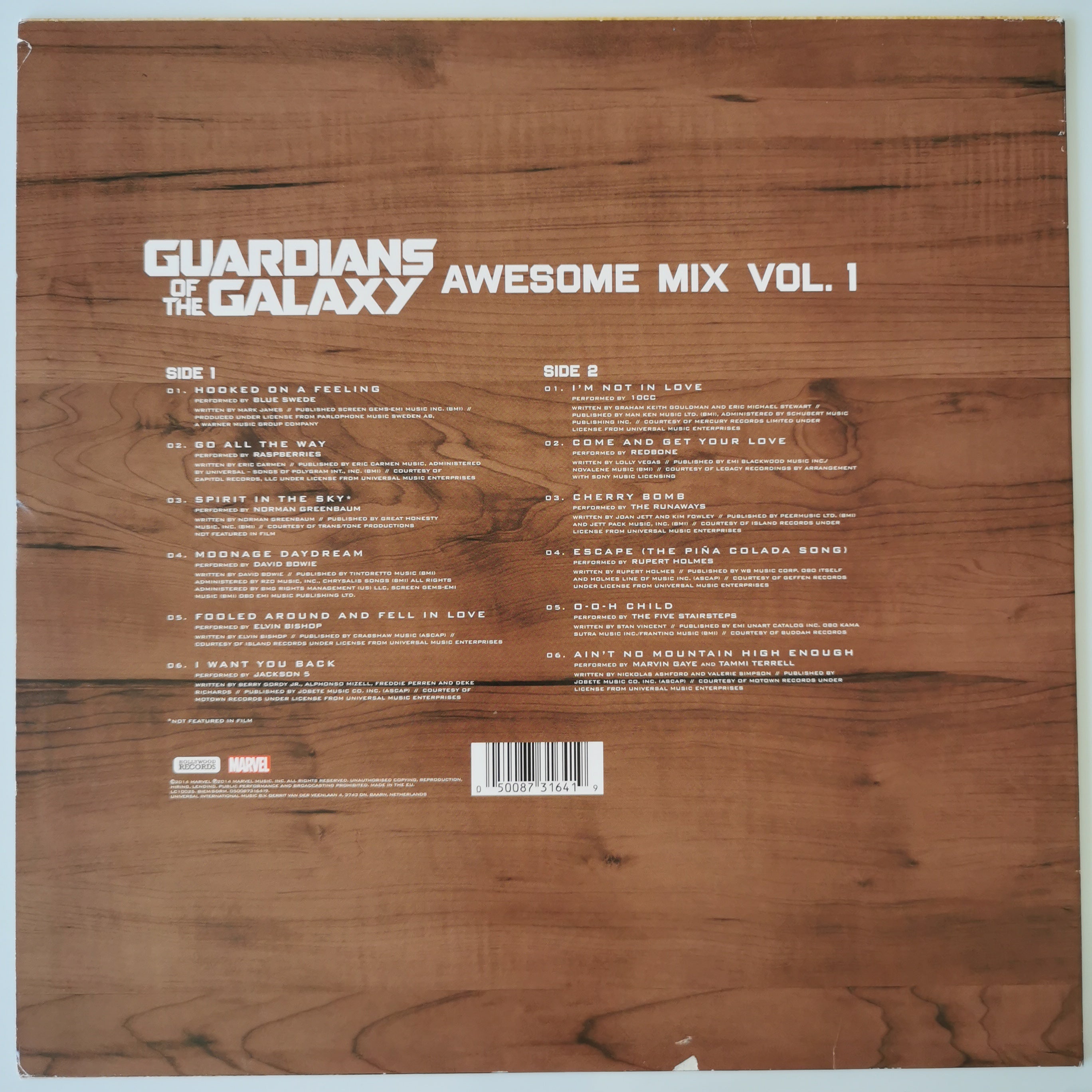 Marvel Guardians Of The Galaxy: Awesome Mix Vol. 1  Vinyl