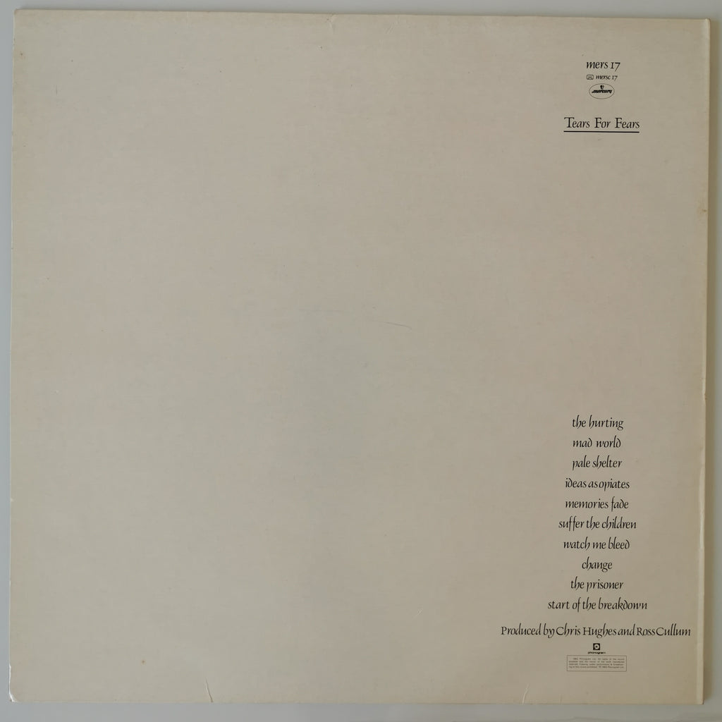 Tears For Fears – The Hurting Vinyl LP 1983
