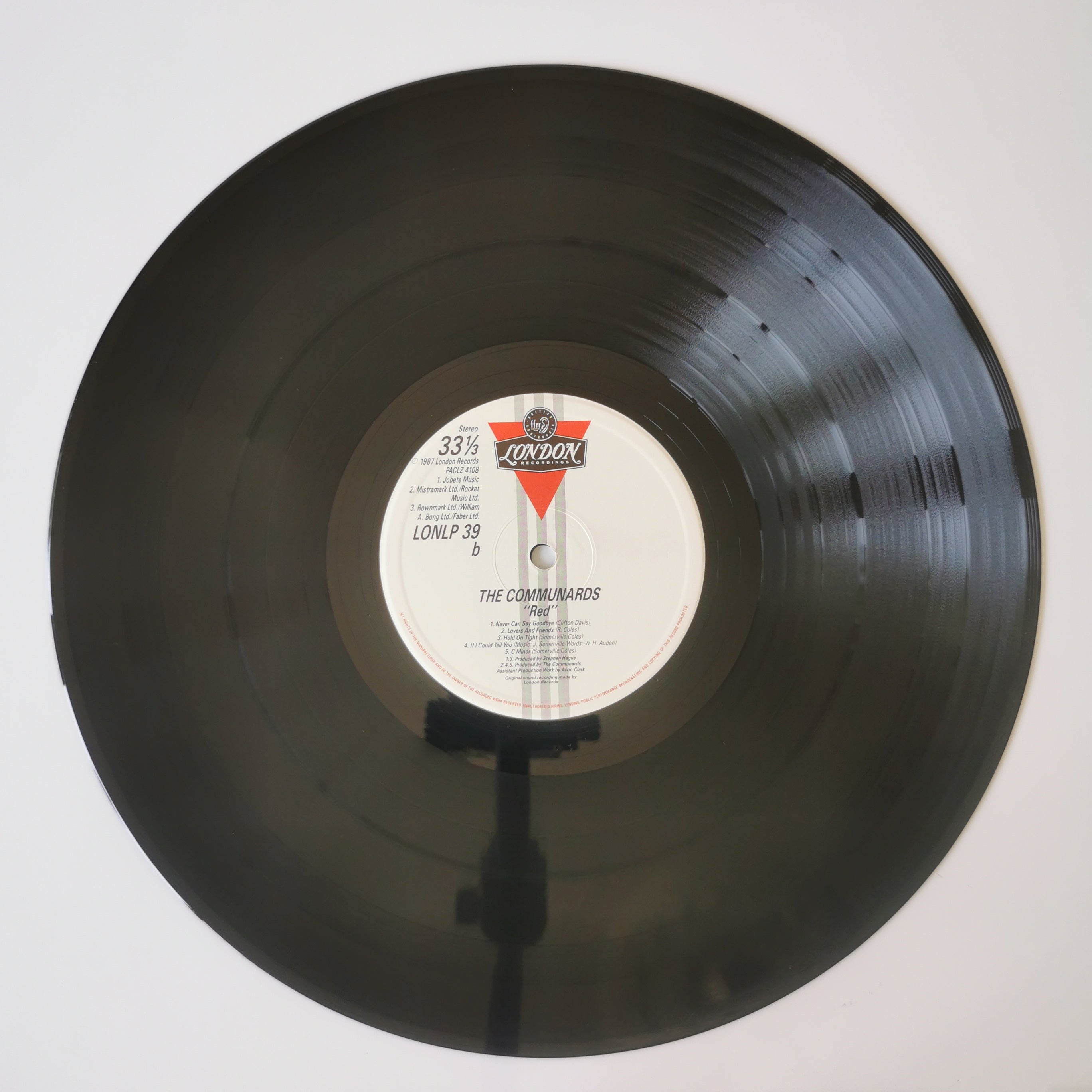 The Communards – Red Vinyl LP Record 1987
