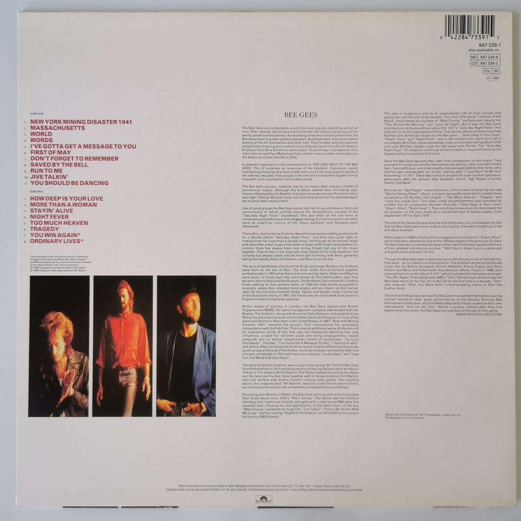 The Bee Gees The Very Best Of The Bee Gees Vinyl LP