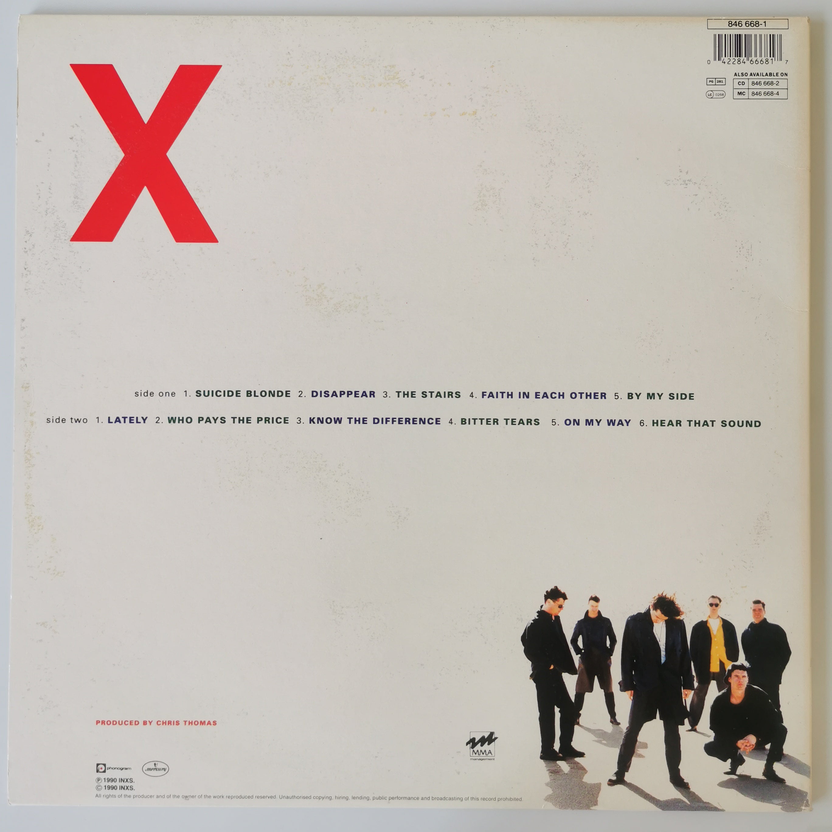 Inxs X Vinyl LP 1990