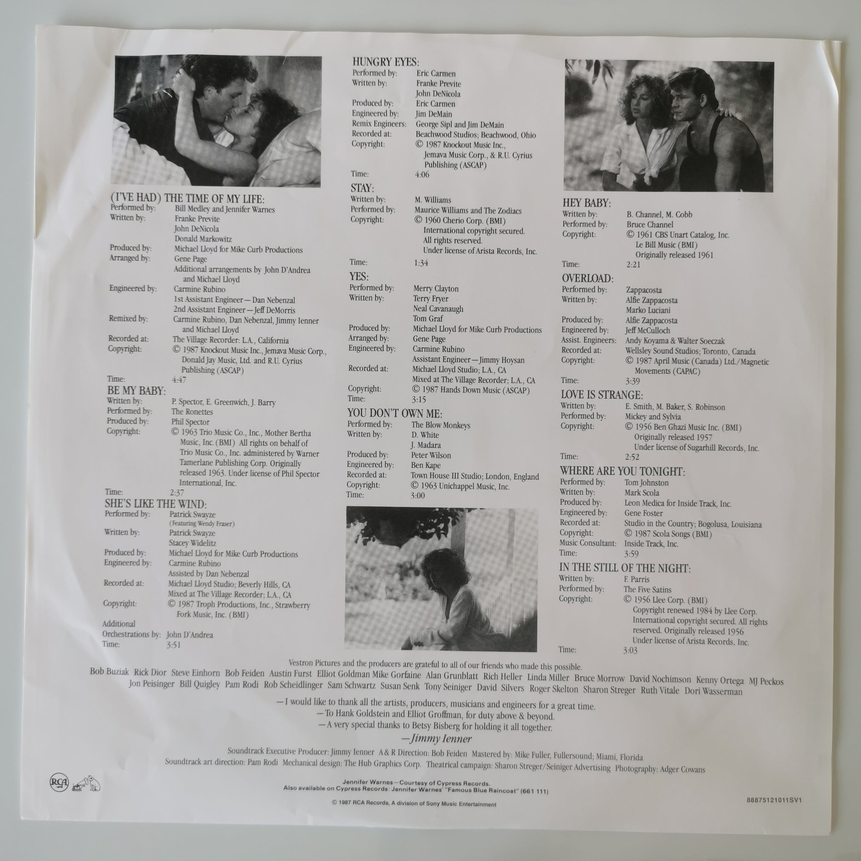 Original Soundtrack Dirty Dancing Vinyl LP