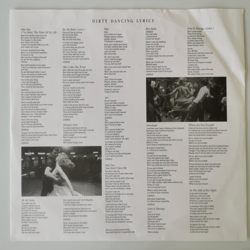 Original Soundtrack Dirty Dancing Vinyl LP