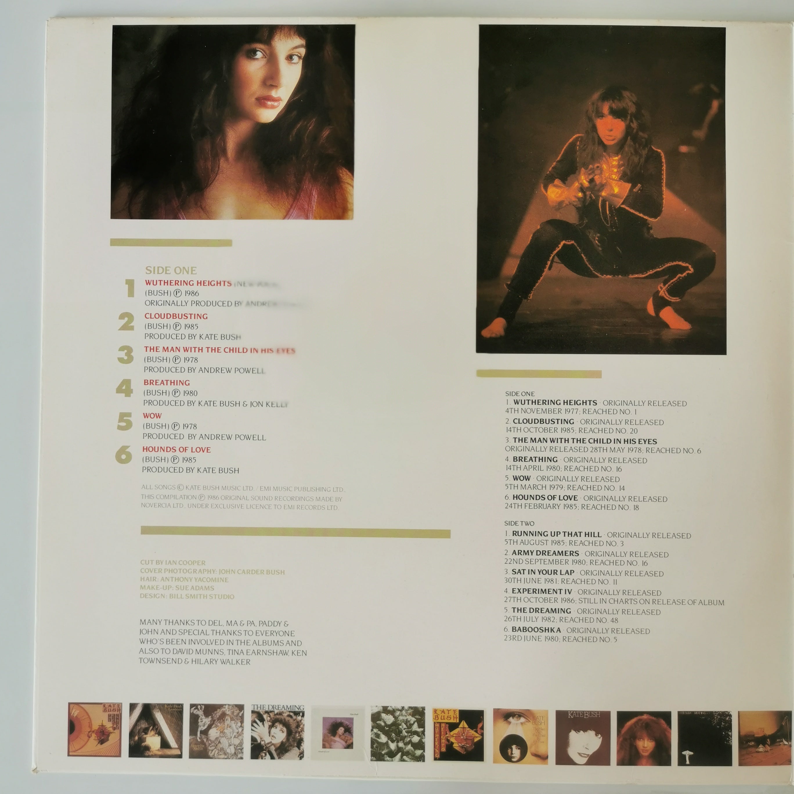 Kate Bush The Whole Story Vinyl LP 1986