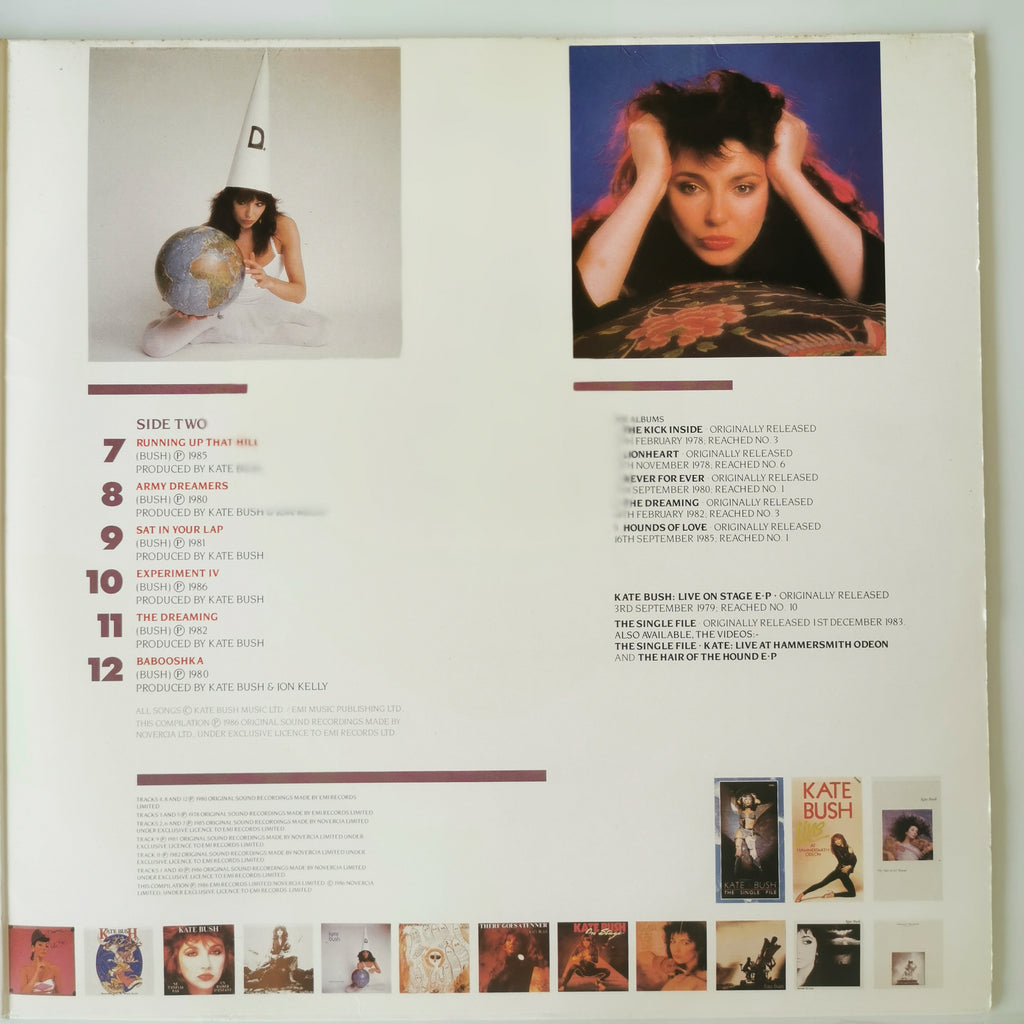Kate Bush The Whole Story Vinyl LP 1986