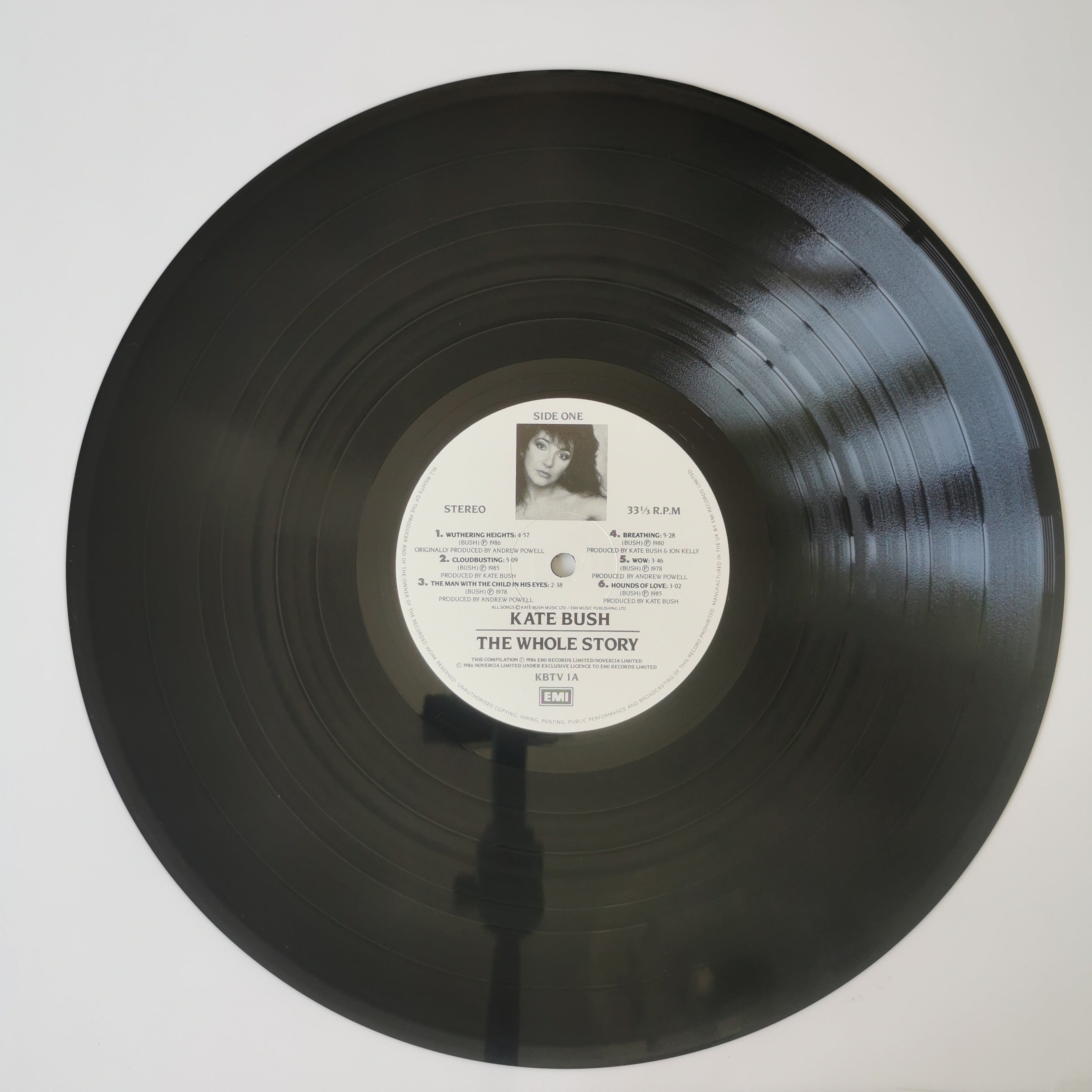 Kate Bush The Whole Story Vinyl LP 1986