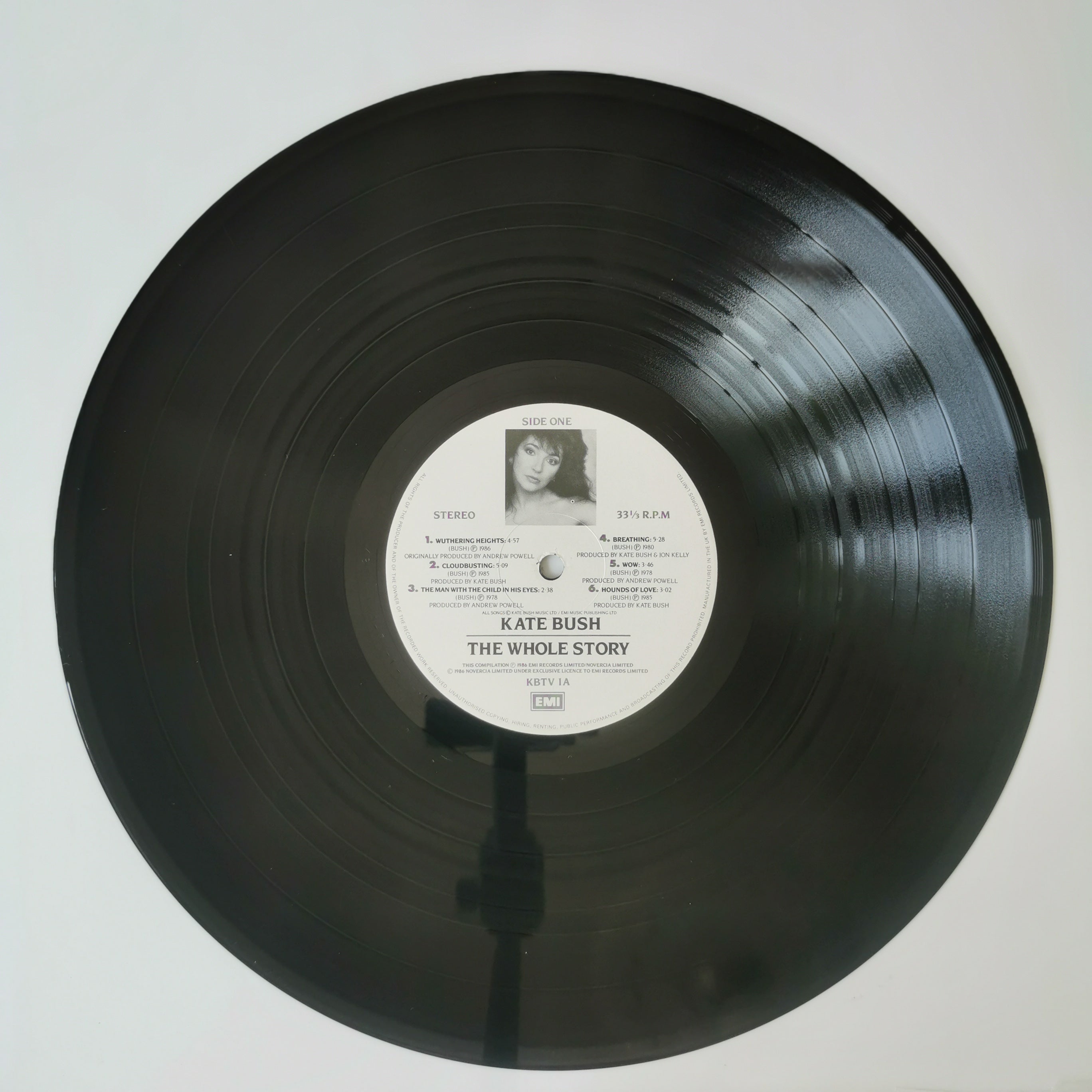 Kate Bush The Whole Story Vinyl LP 1986