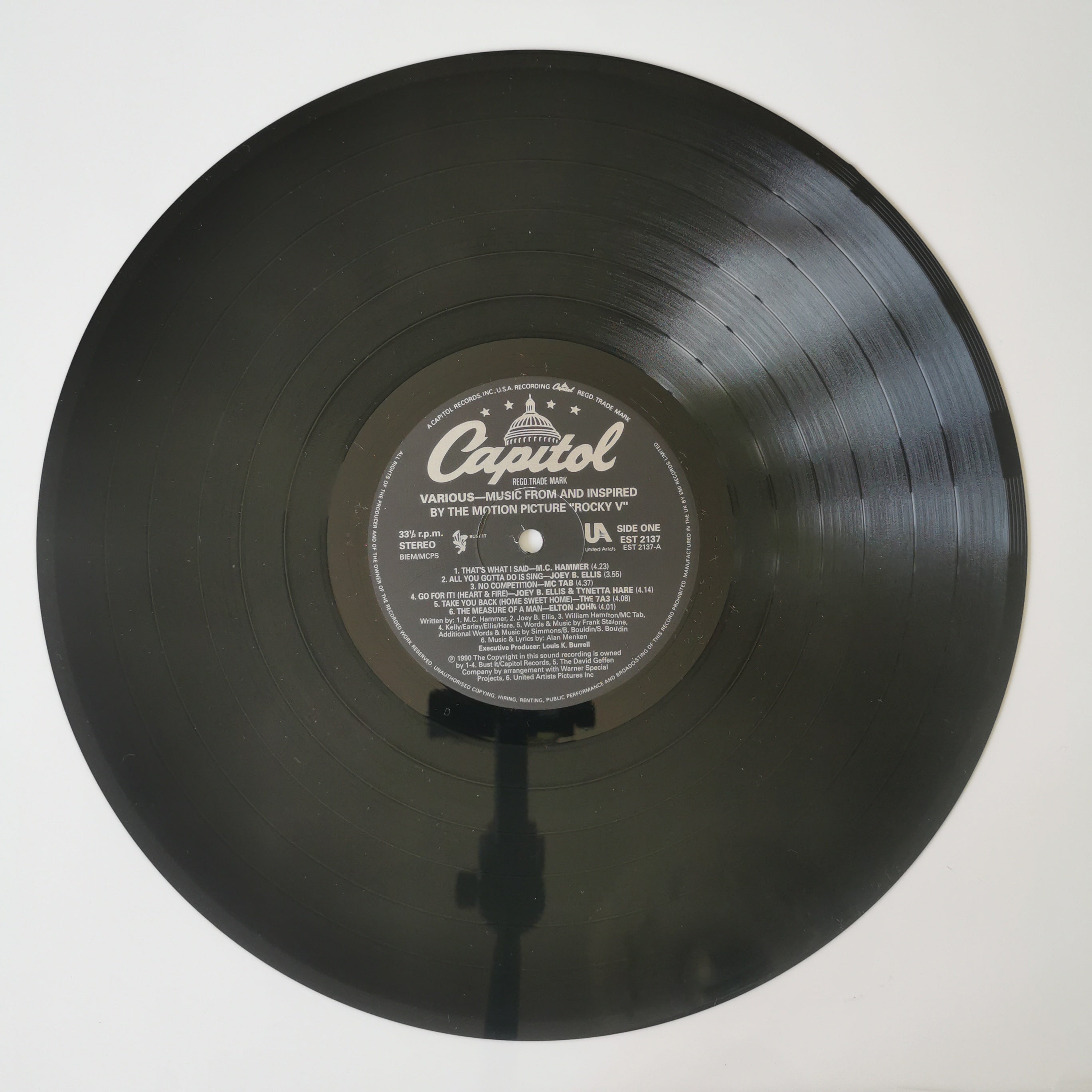 Original Soundtrack Rocky V Vinyl LP 1990
