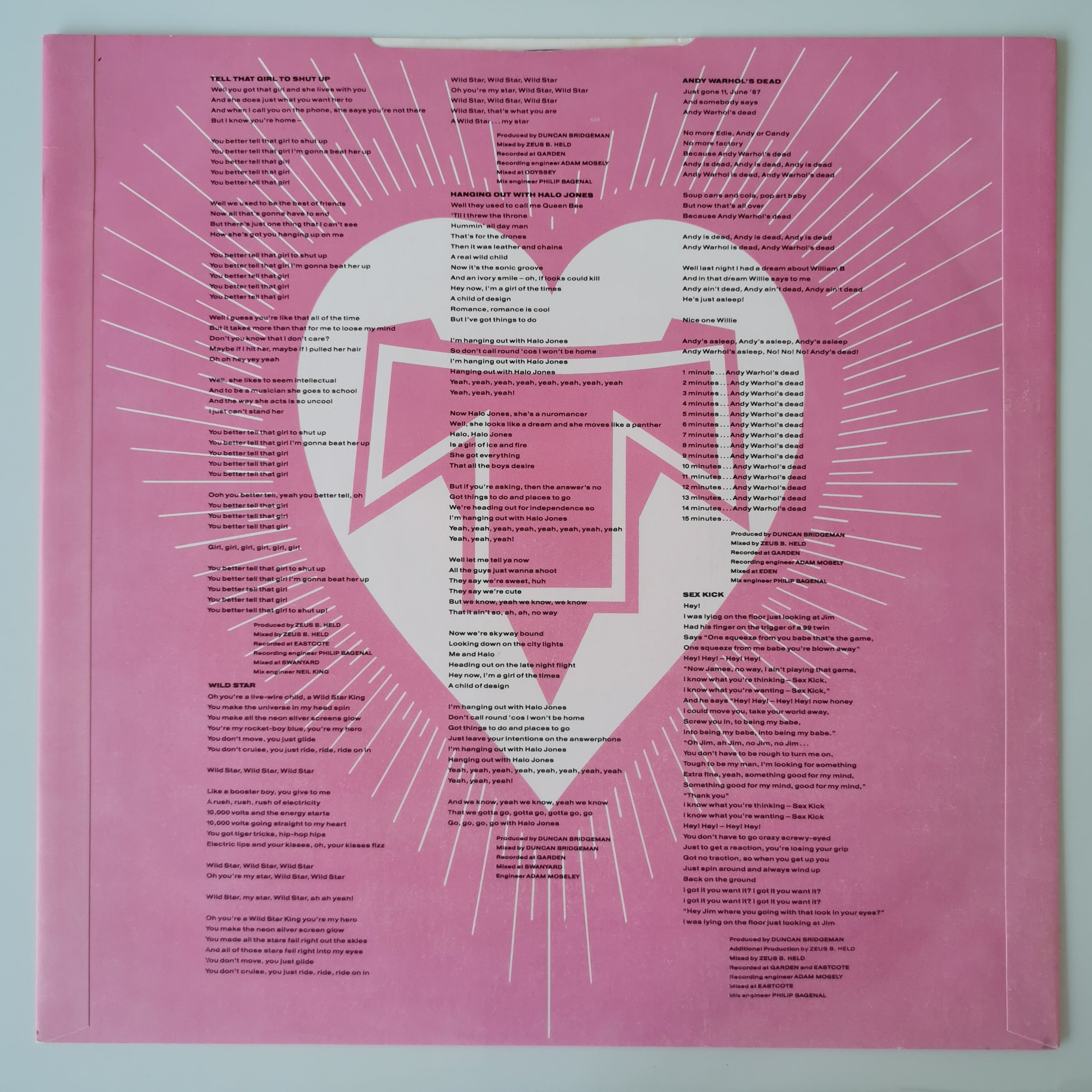 Transvision Vamp Pop Art Vinyl LP Record 1988