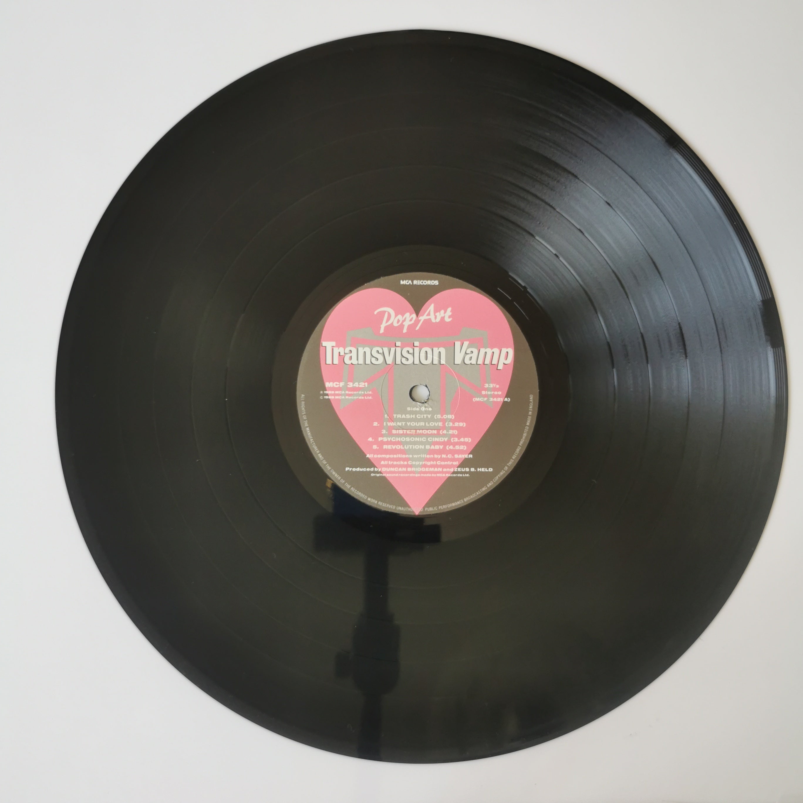 Transvision Vamp Pop Art Vinyl LP Record 1988