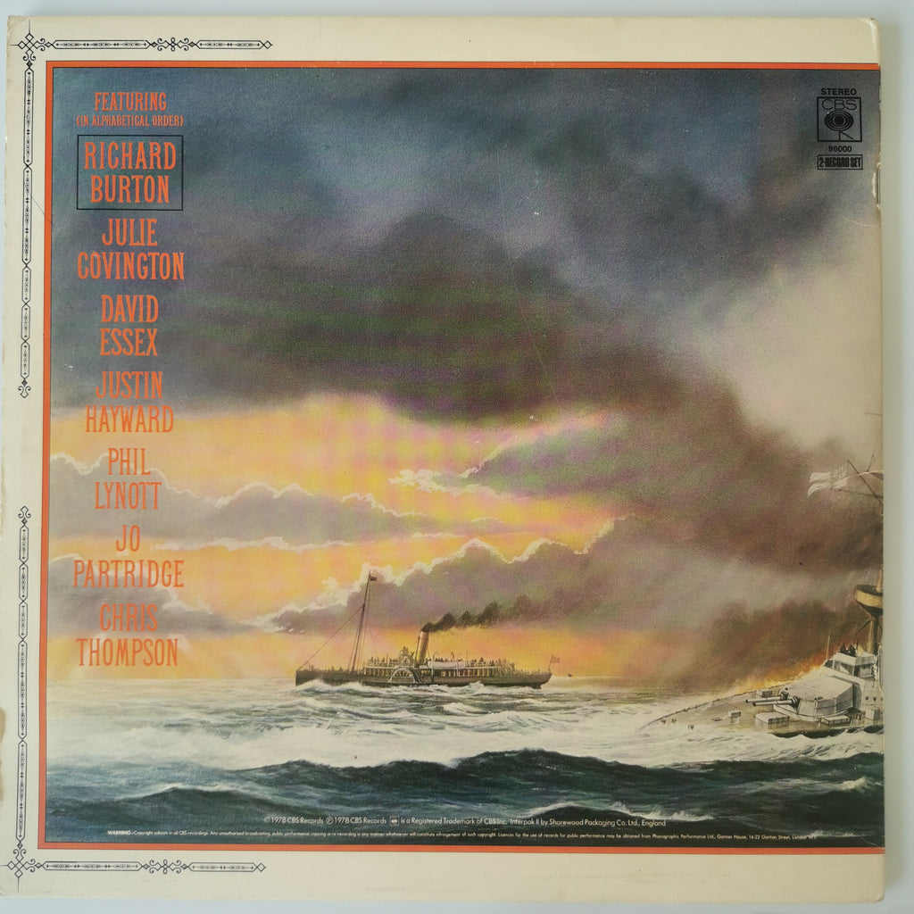 Jeff Wayne The War Of The Worlds Double Vinyl LP Record