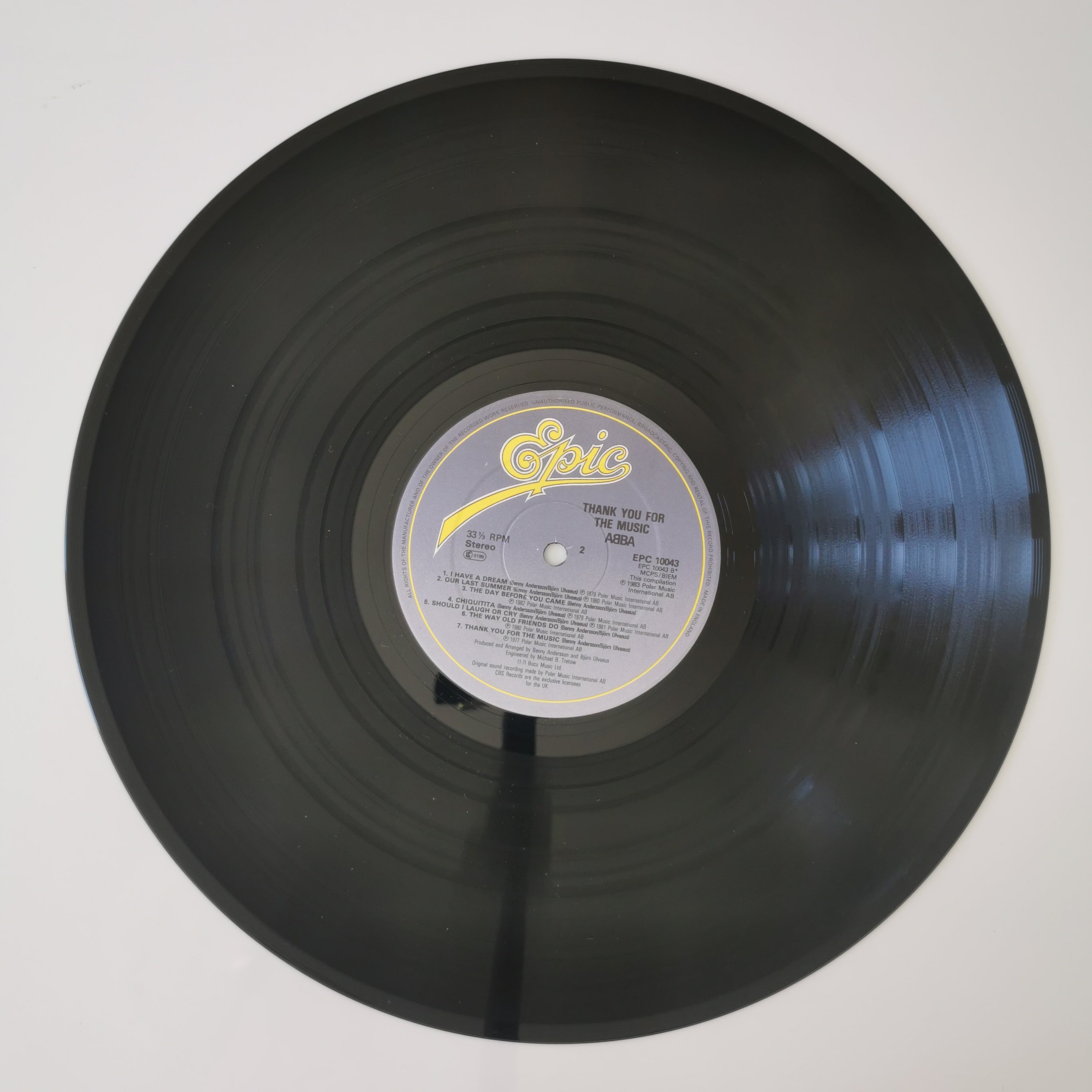 Abba Thank You For The Music: A Collection Of Love Songs Vinyl LP
