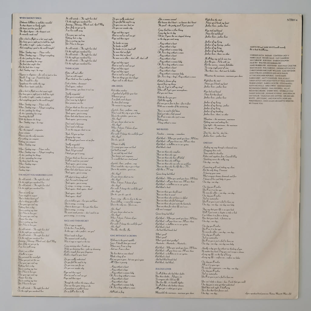 ABC – Alphabet City Vinyl LP Record 1987