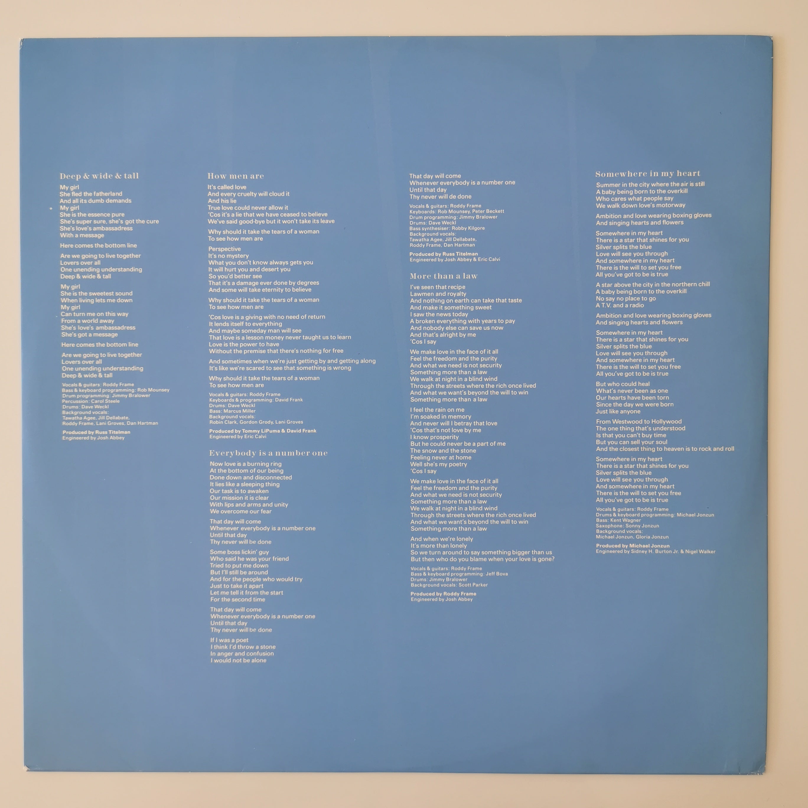 Aztec Camera Love Vinyl LP Record 1987
