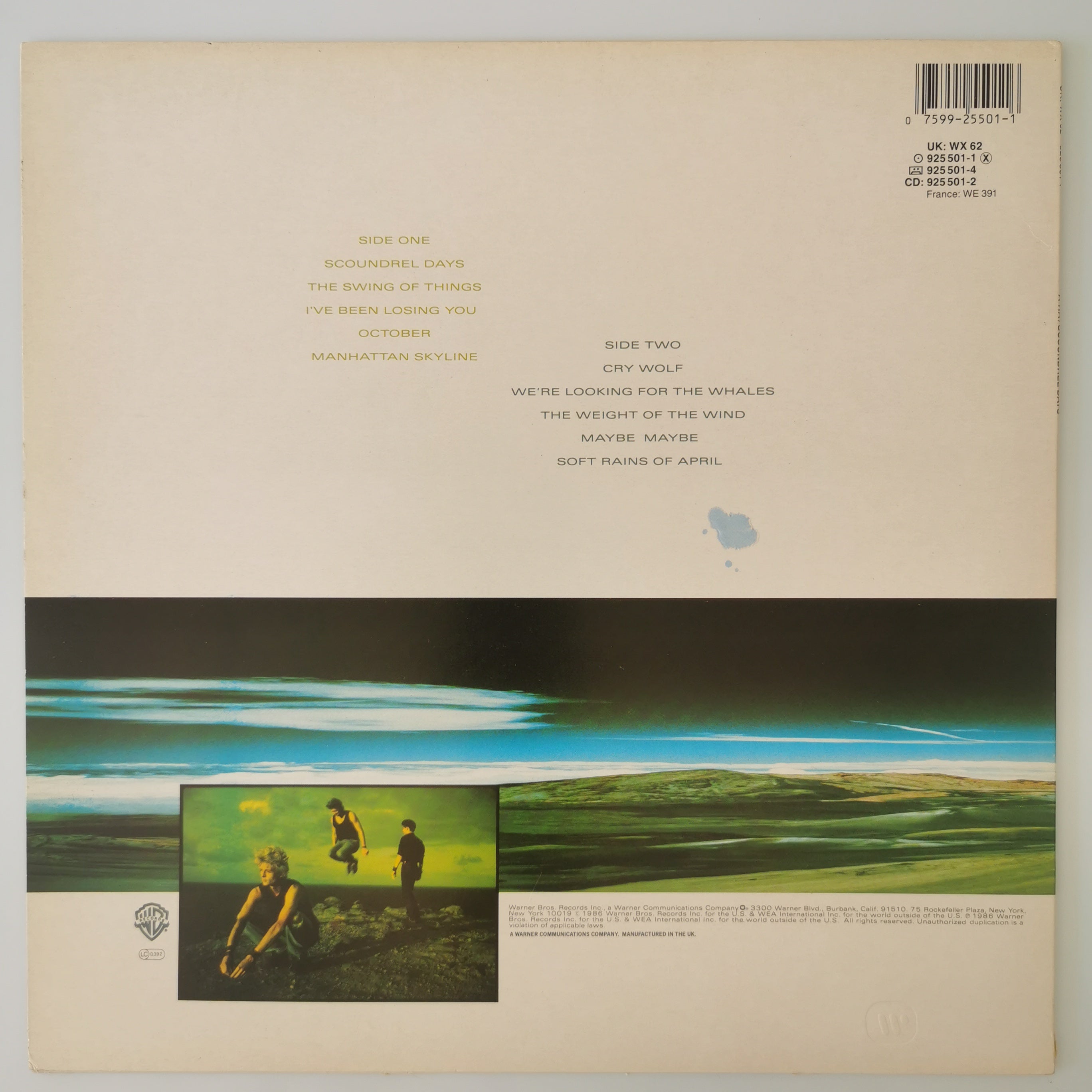 A-Ha Scoundrel Days Vinyl LP Record 1986