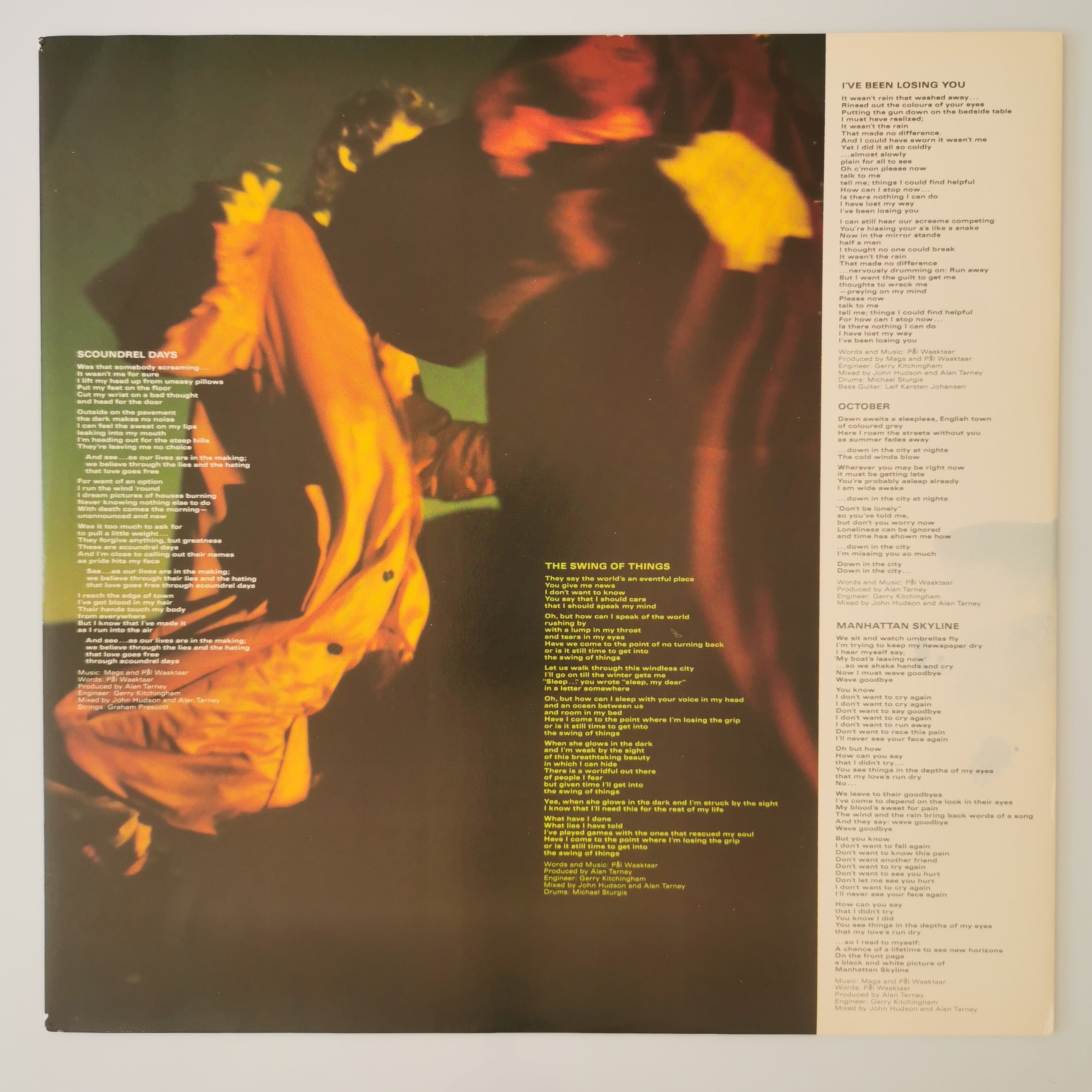 A-Ha Scoundrel Days Vinyl LP Record 1986