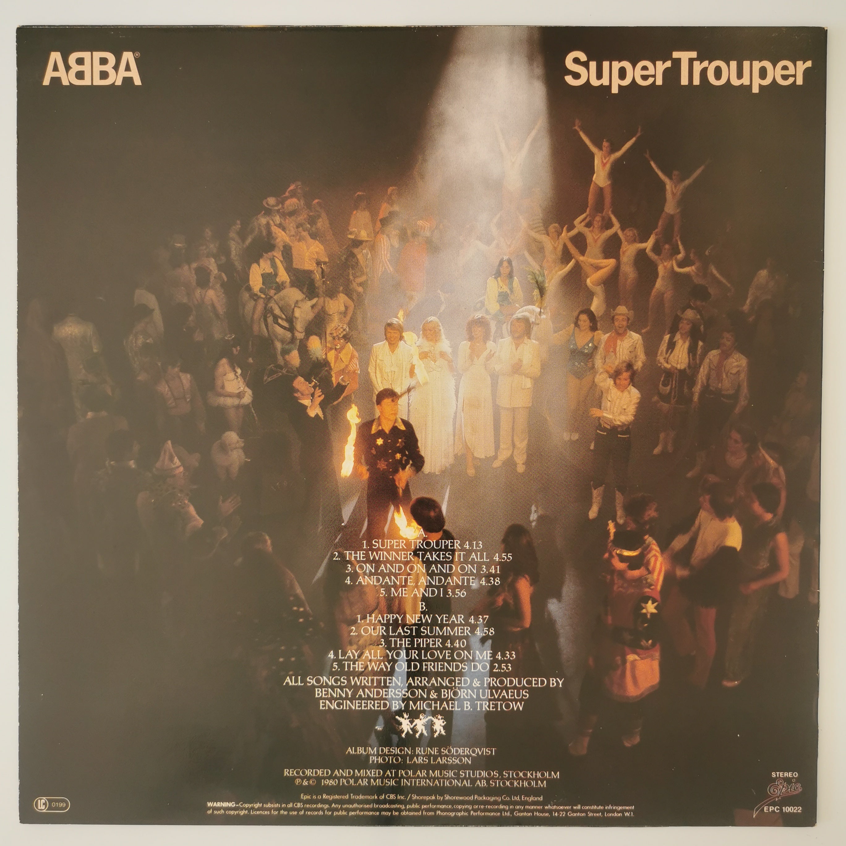 ABBA – Super Trouper Vinyl LP Record 1980