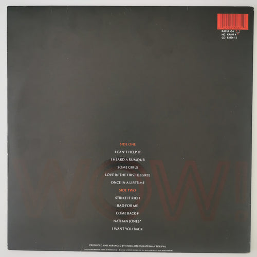 Bananarama – Wow! Double LP Inc Bonus Mixes LP