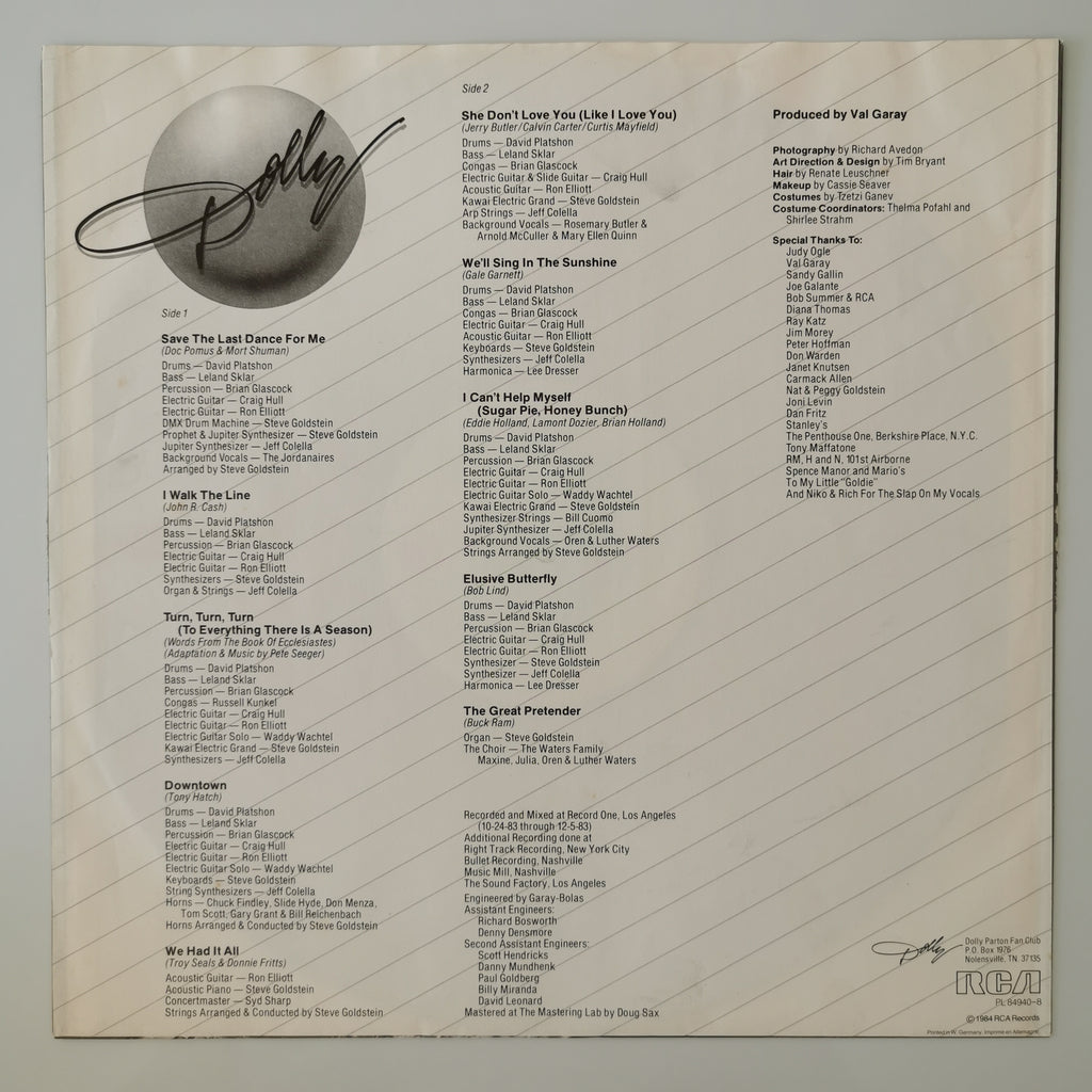 Dolly Parton – The Great Pretender Vinyl LP 1984