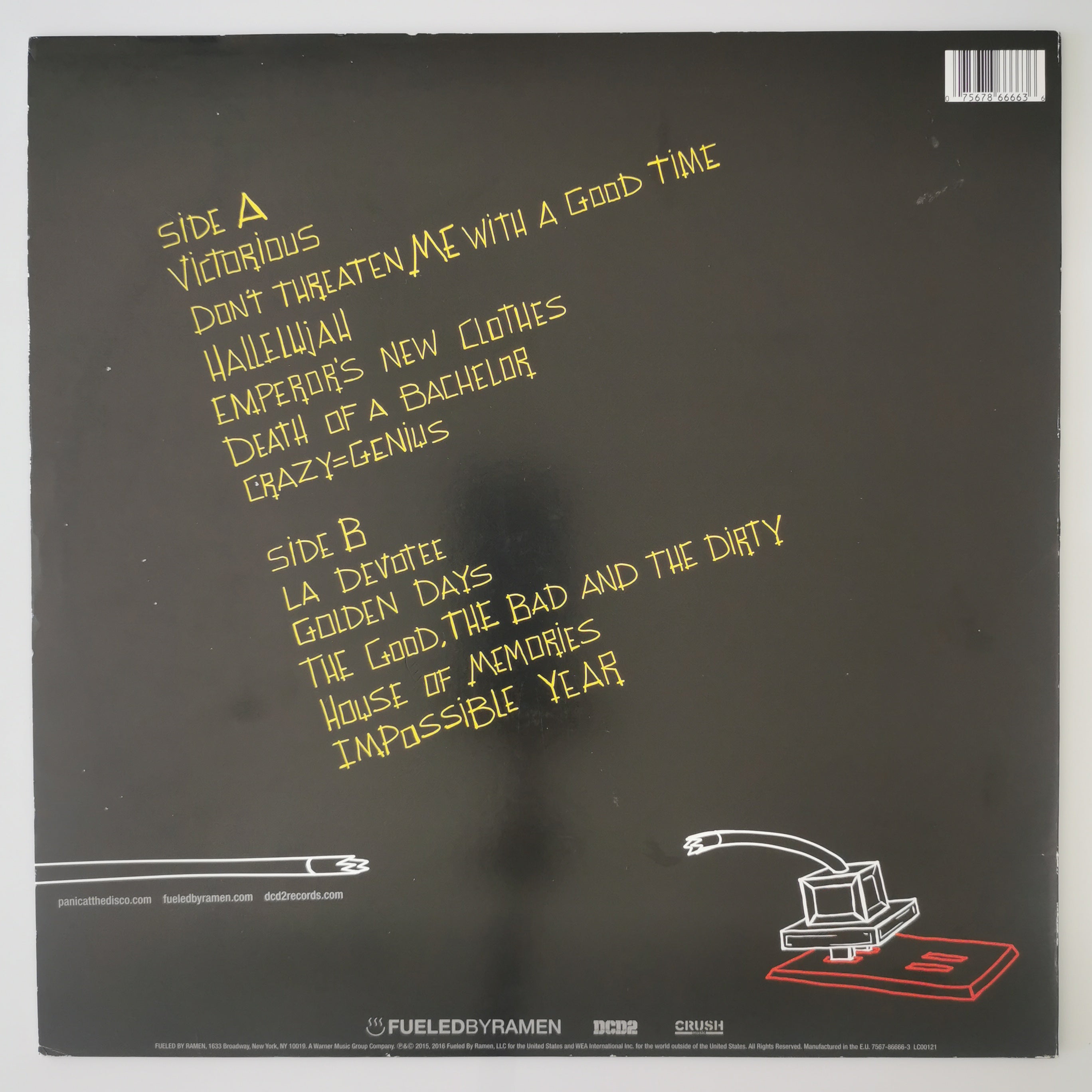 Panic At The Disco Death Of A Bachelor Vinyl LP