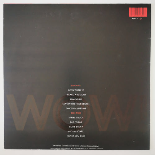 Bananarama – Wow! 1987 Vinyl LP Record
