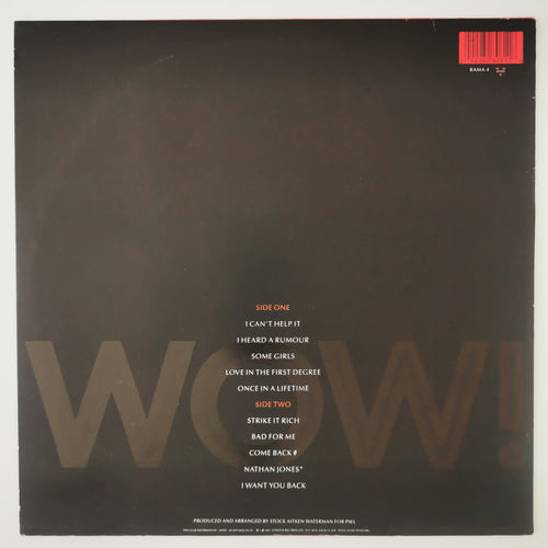 Bananarama – Wow! 1987 Vinyl LP Record