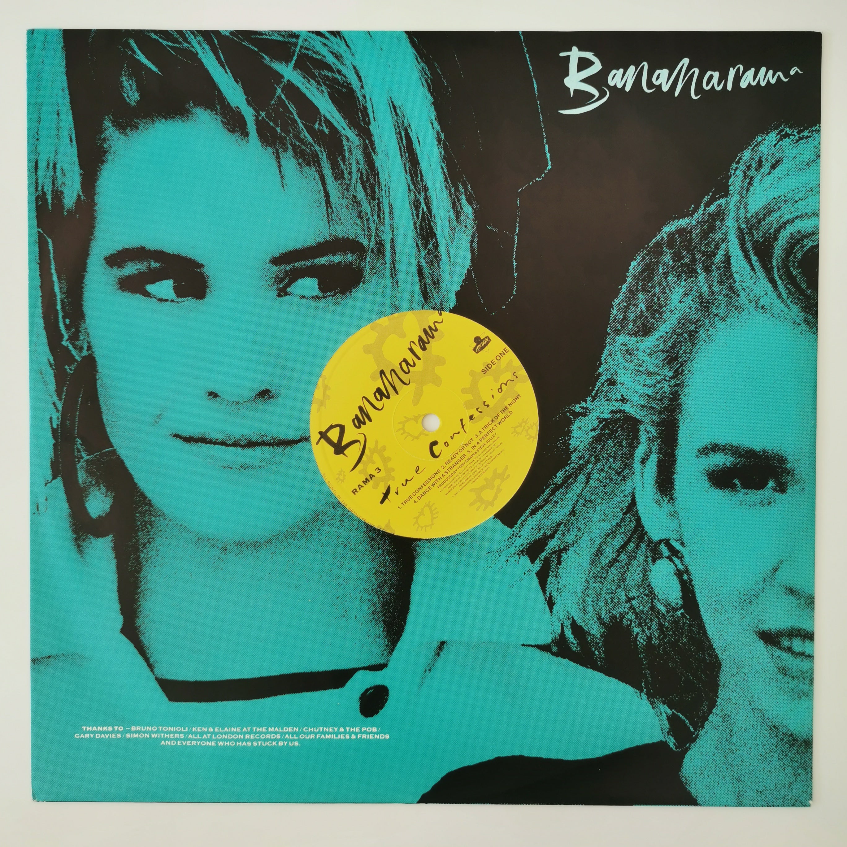 Bananarama – True Confessions 1986 Vinyl LP record