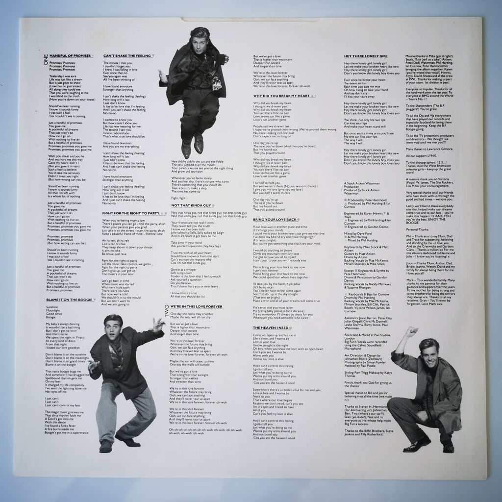 Big Fun – A Pocketful Of Dreams 1991 Vinyl LP Inc Poster