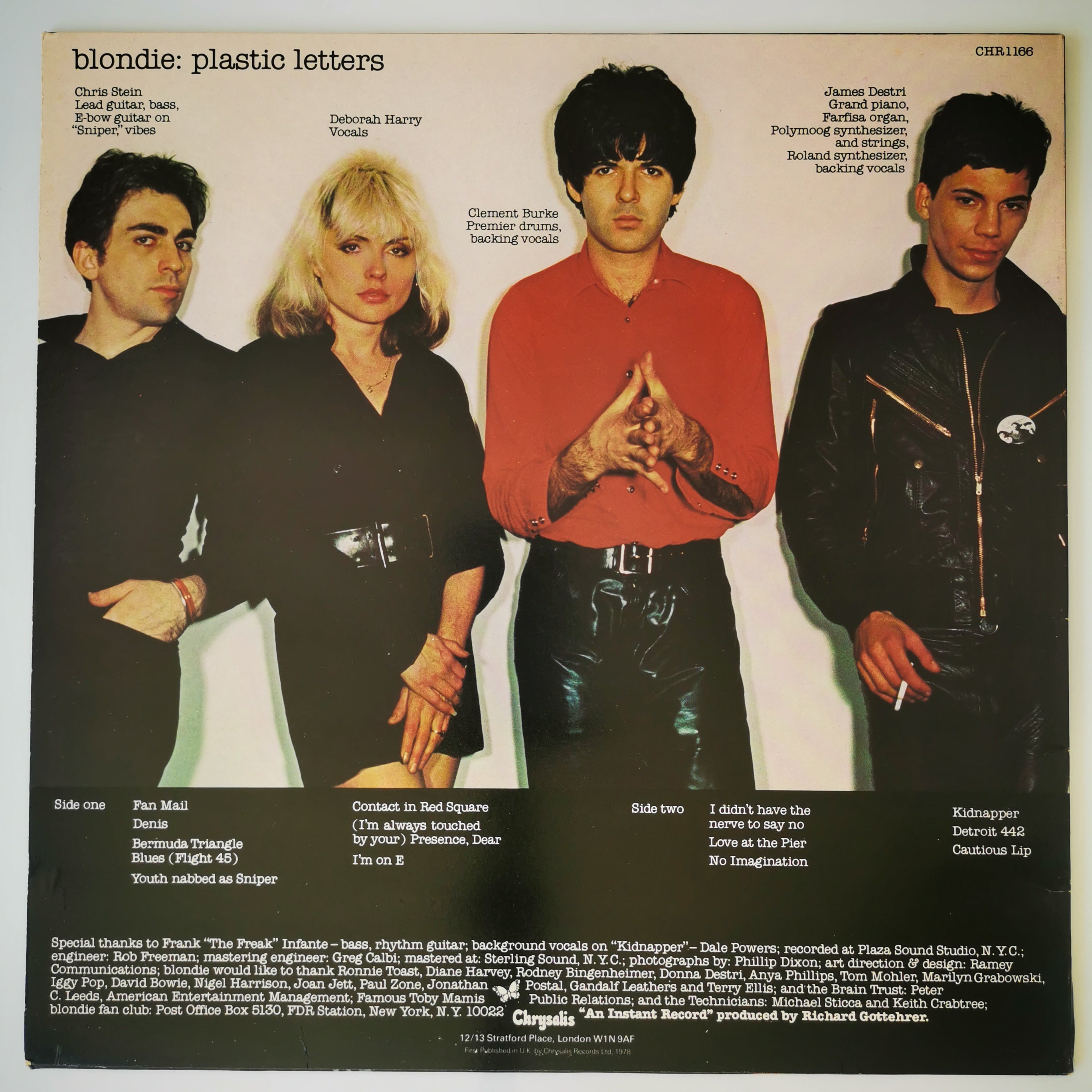 Blondie – Plastic Letters Vinyl LP Record 1978