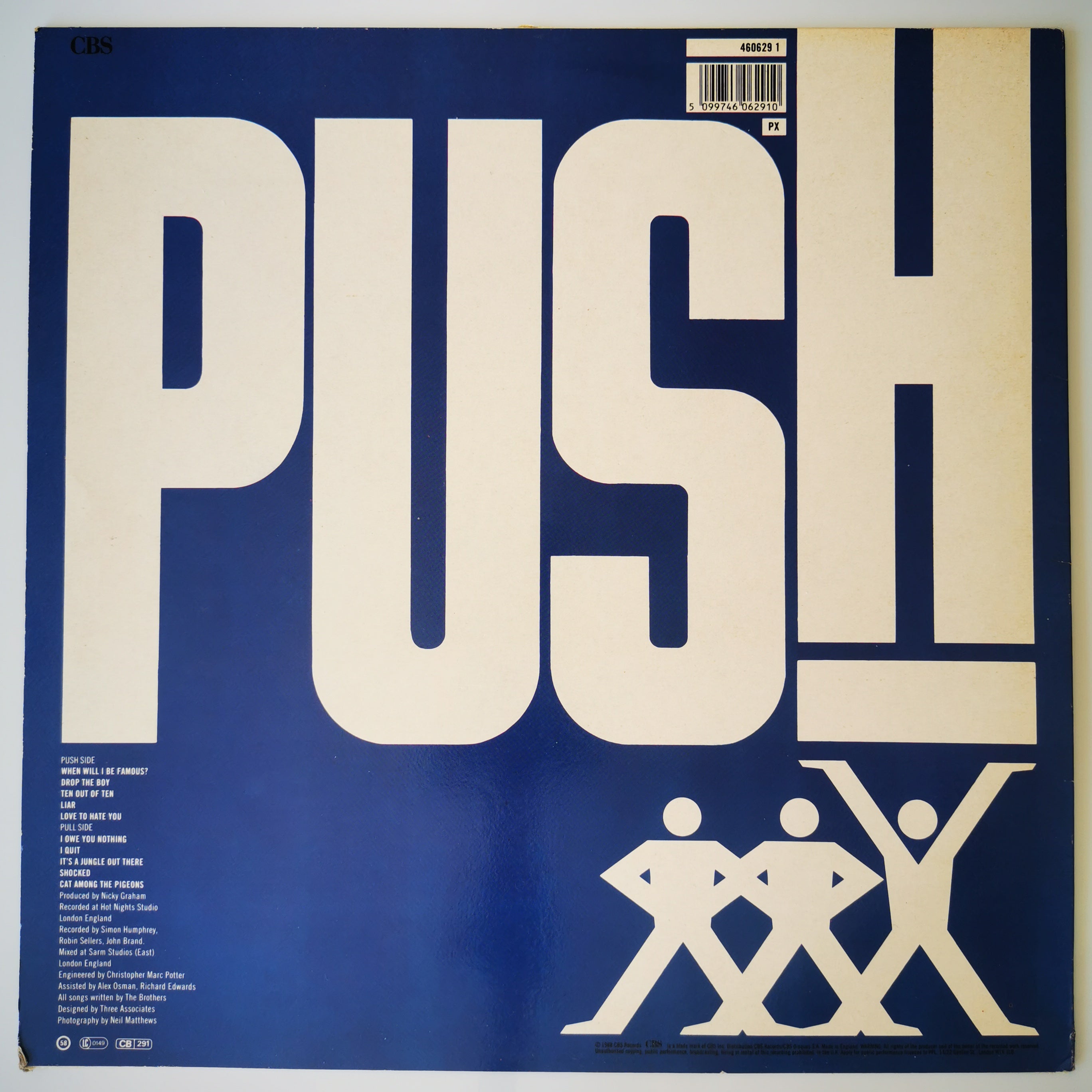 Bros – Push 1988 Vinyl LP Record