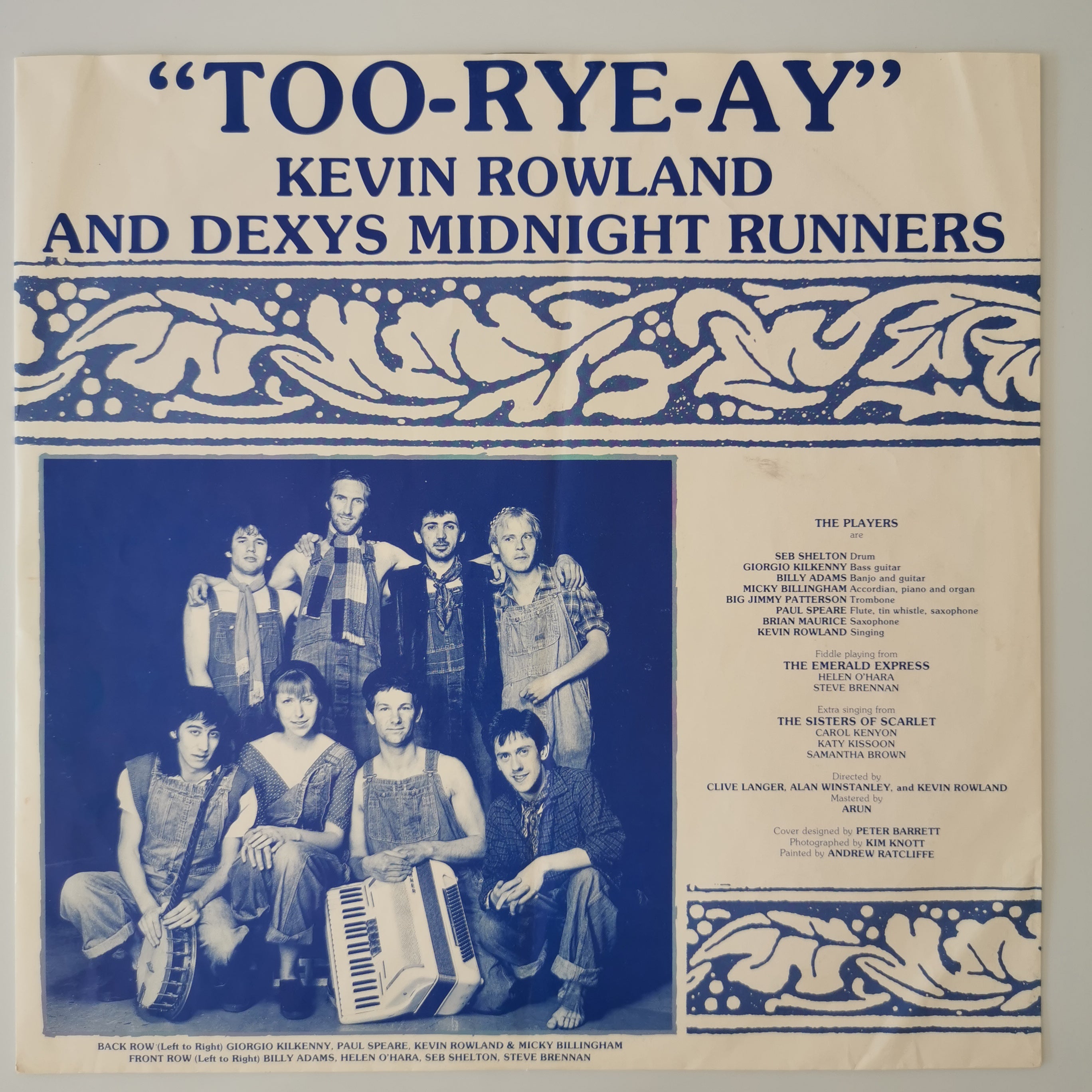 Dexys Midnight Runners Too-Rye-Ay Vinyl LP Record