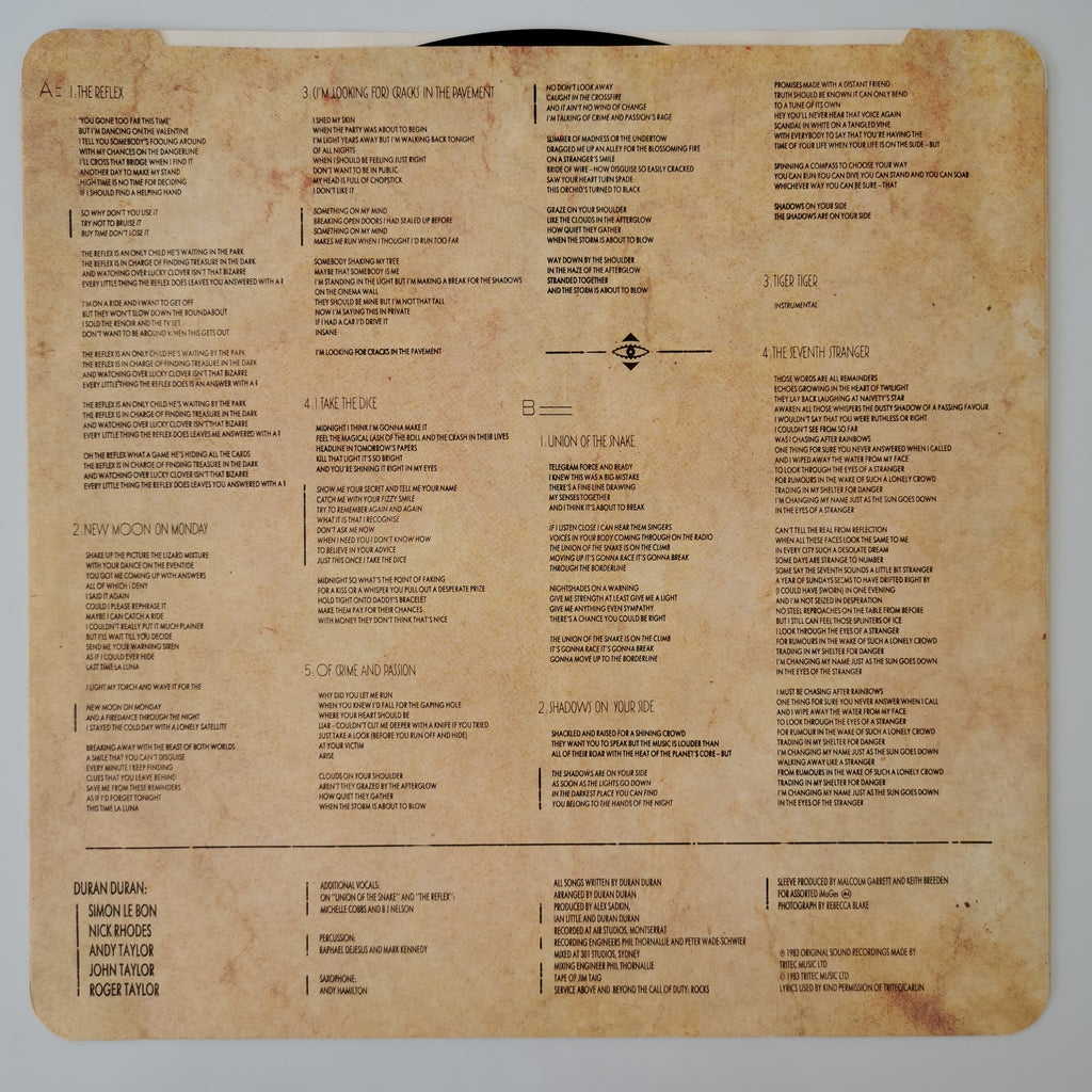 Duran Duran – Seven And The Ragged Tiger Vinyl LP Record