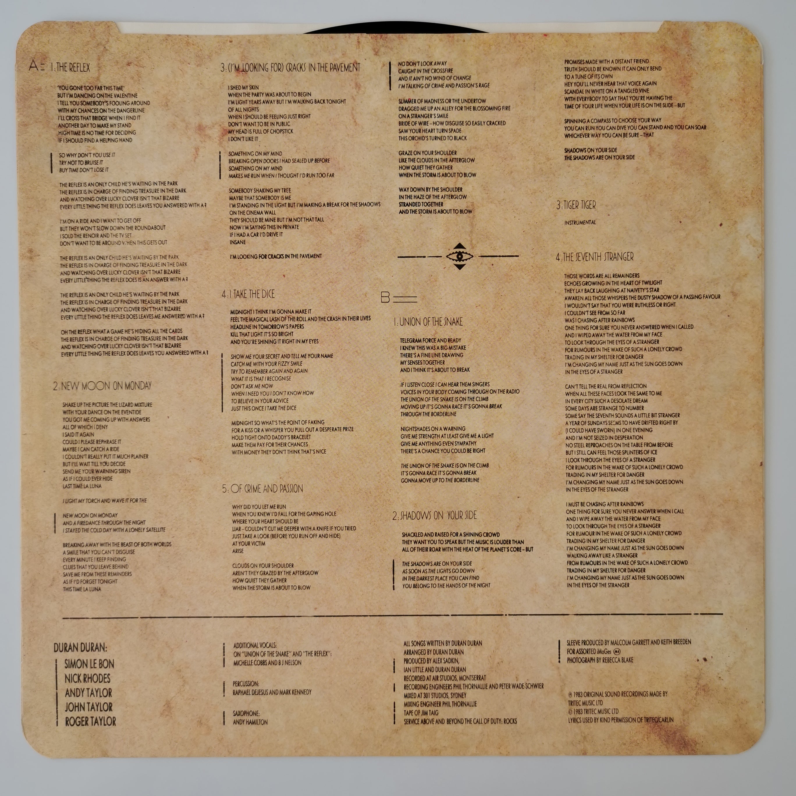 Duran Duran – Seven And The Ragged Tiger Vinyl LP Record