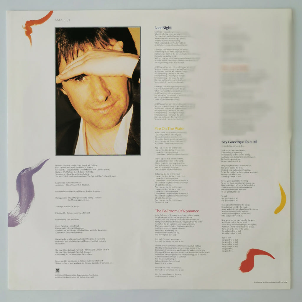 Chris de Burgh – Into The Light Vinyl LP Record