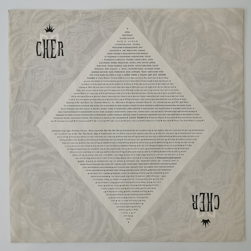 Cher – Love Hurts Vinyl LP Record 1991
