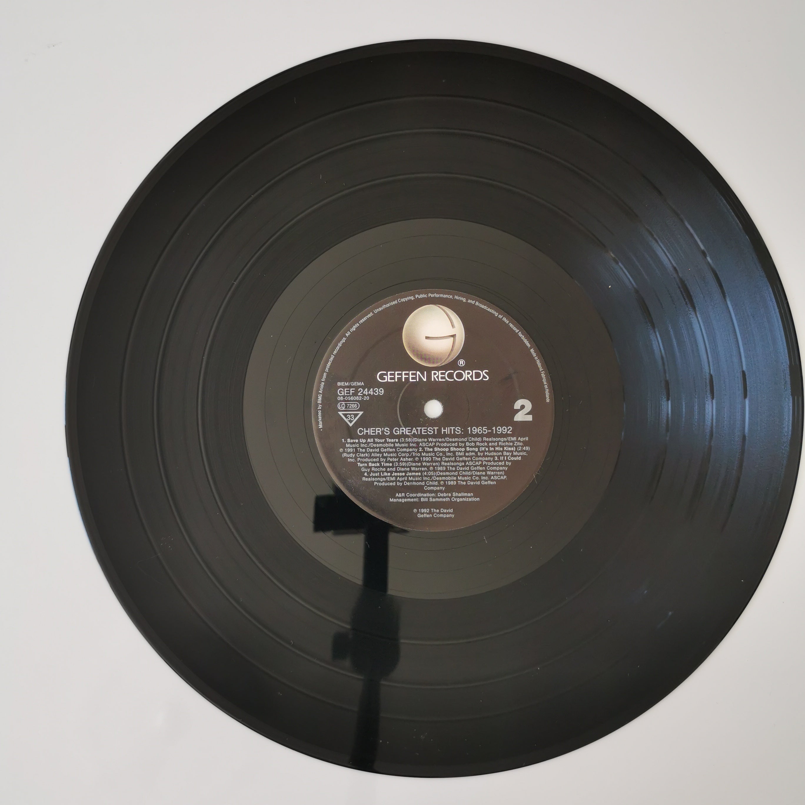 Cher – Cher's Greatest Hits: 1965-1992 Double Vinyl LP