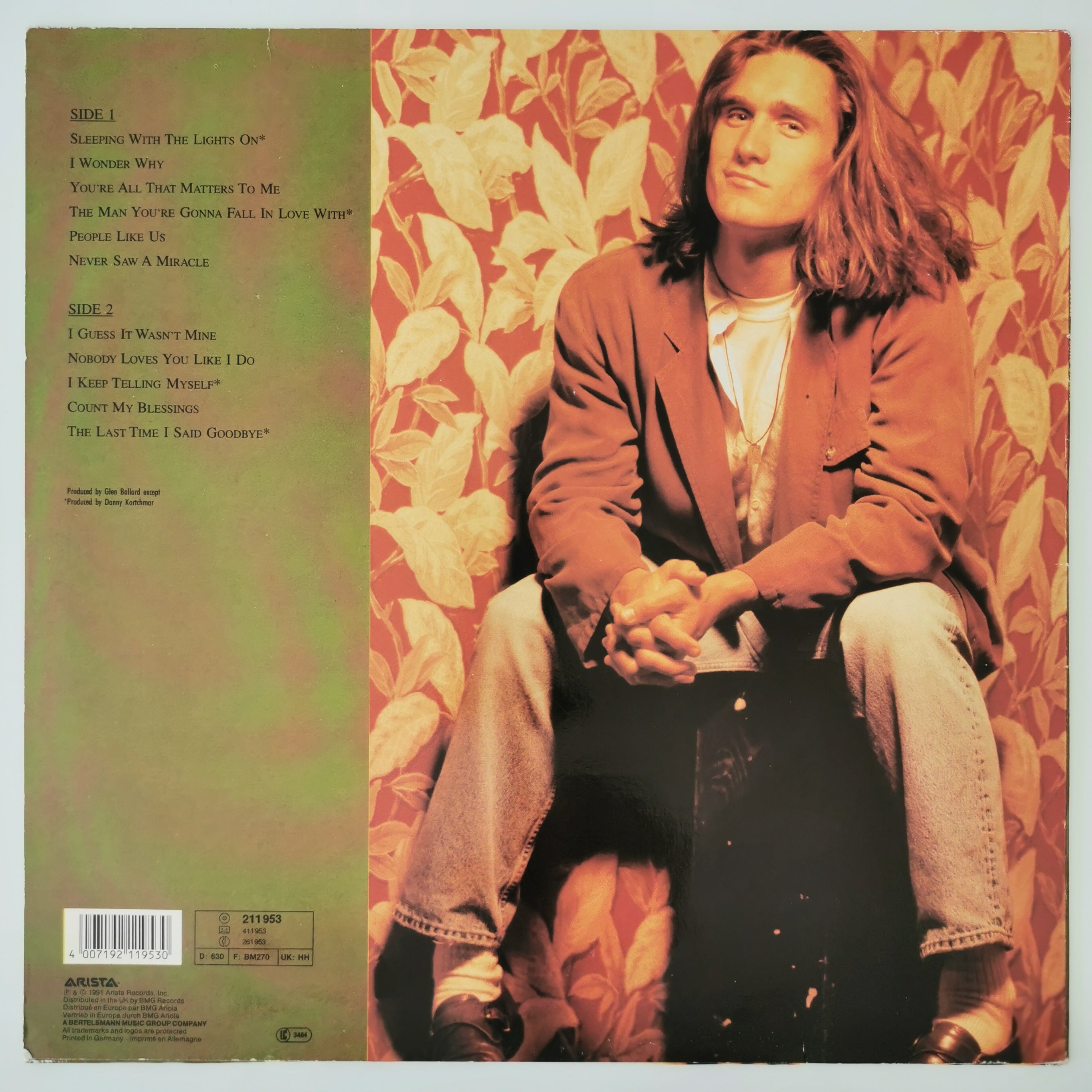 Curtis Stigers – Curtis Stigers Vinyl LP Record