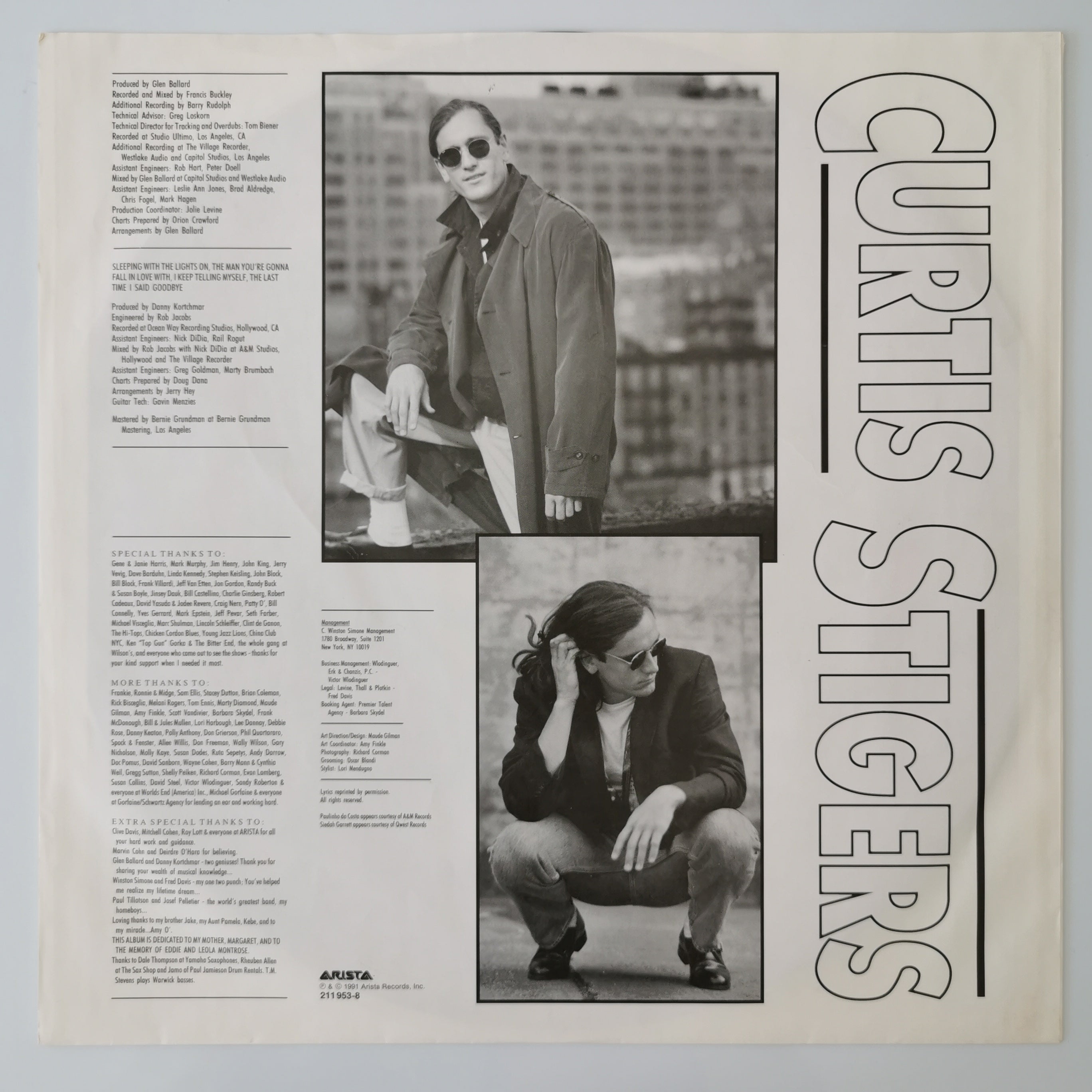 Curtis Stigers – Curtis Stigers Vinyl LP Record