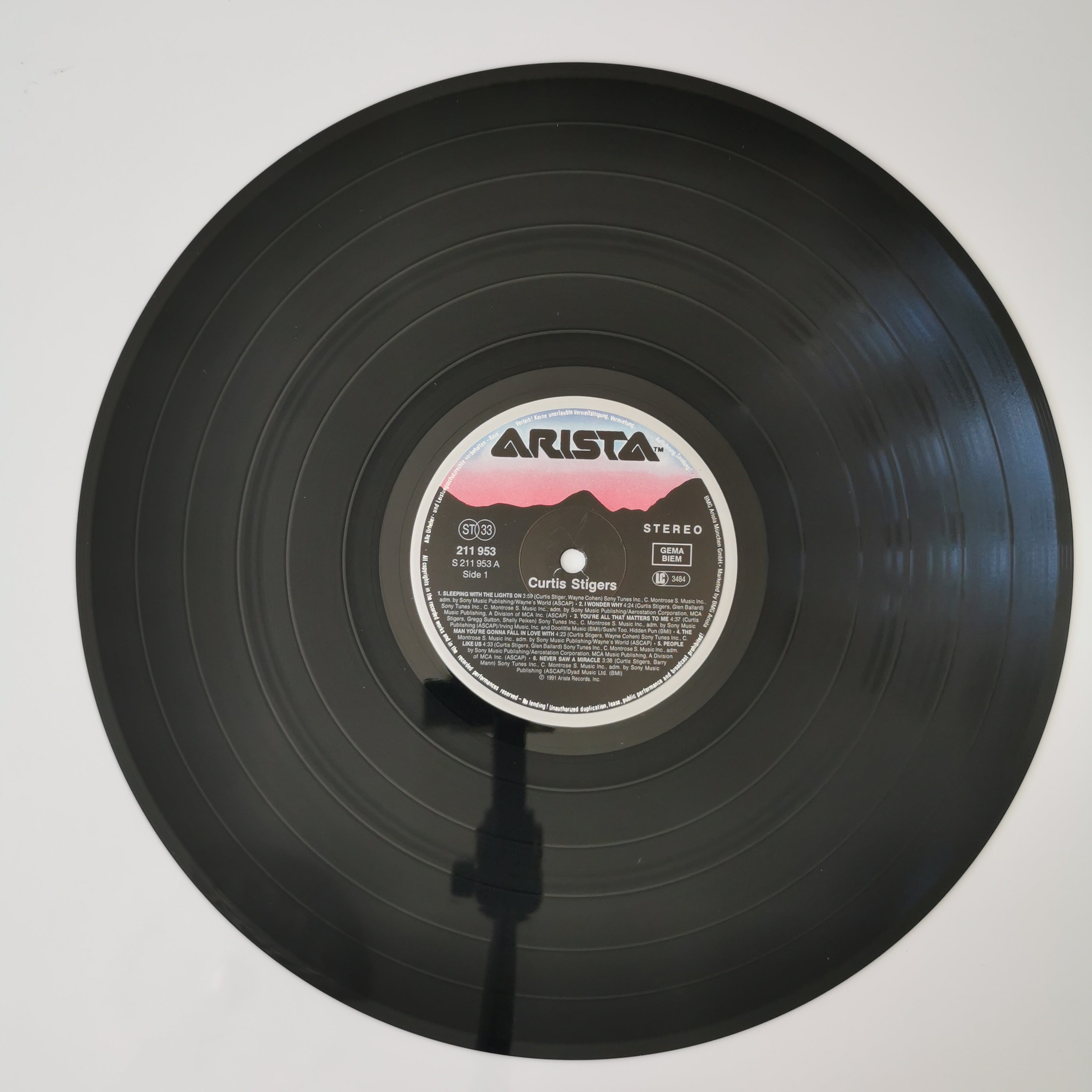 Curtis Stigers – Curtis Stigers Vinyl LP Record