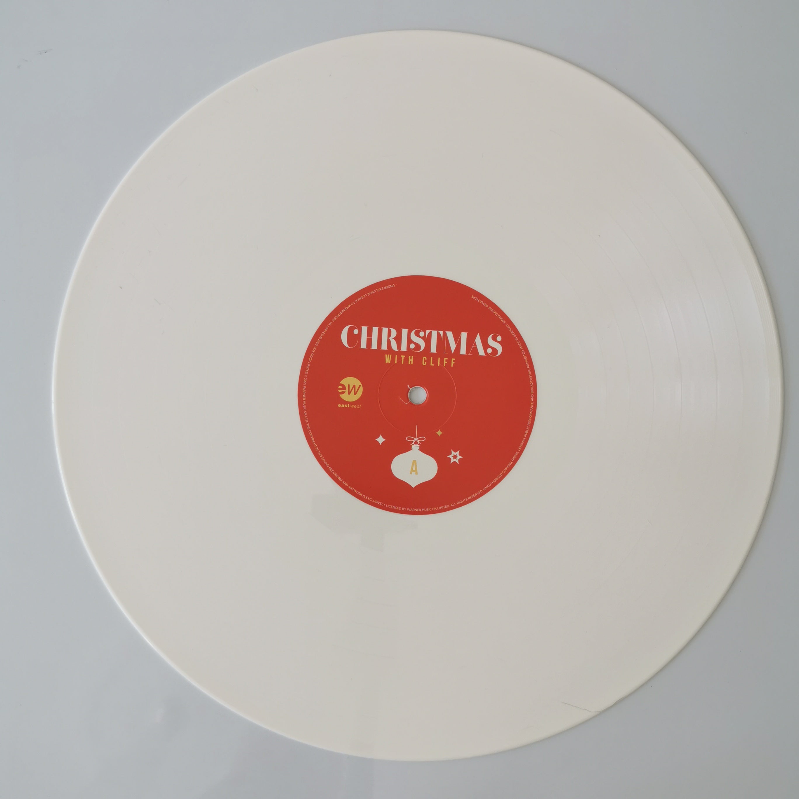 Cliff Richard – Christmas With Cliff White Vinyl LP Record