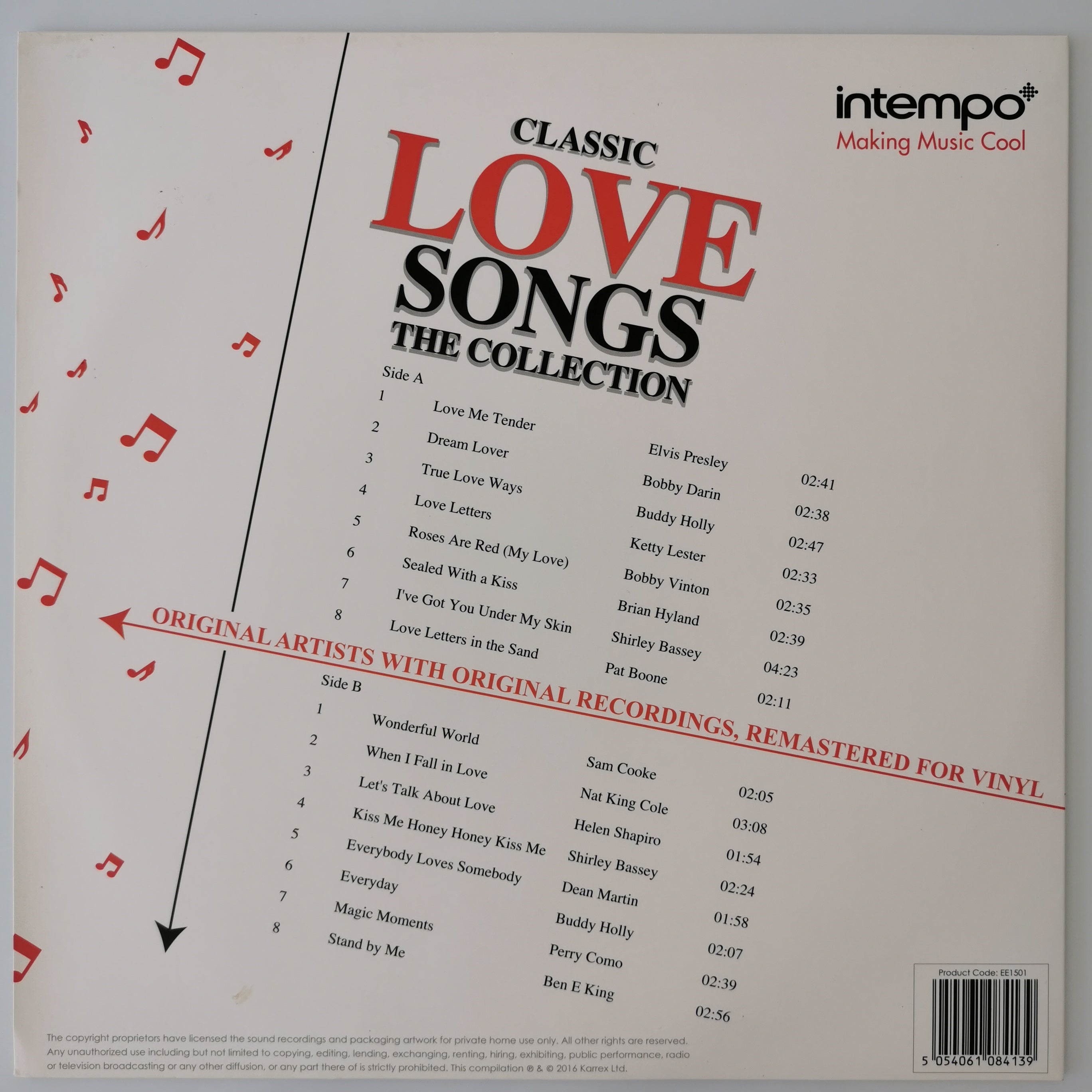 Classic Love Songs The Collection Vinyl LP Record