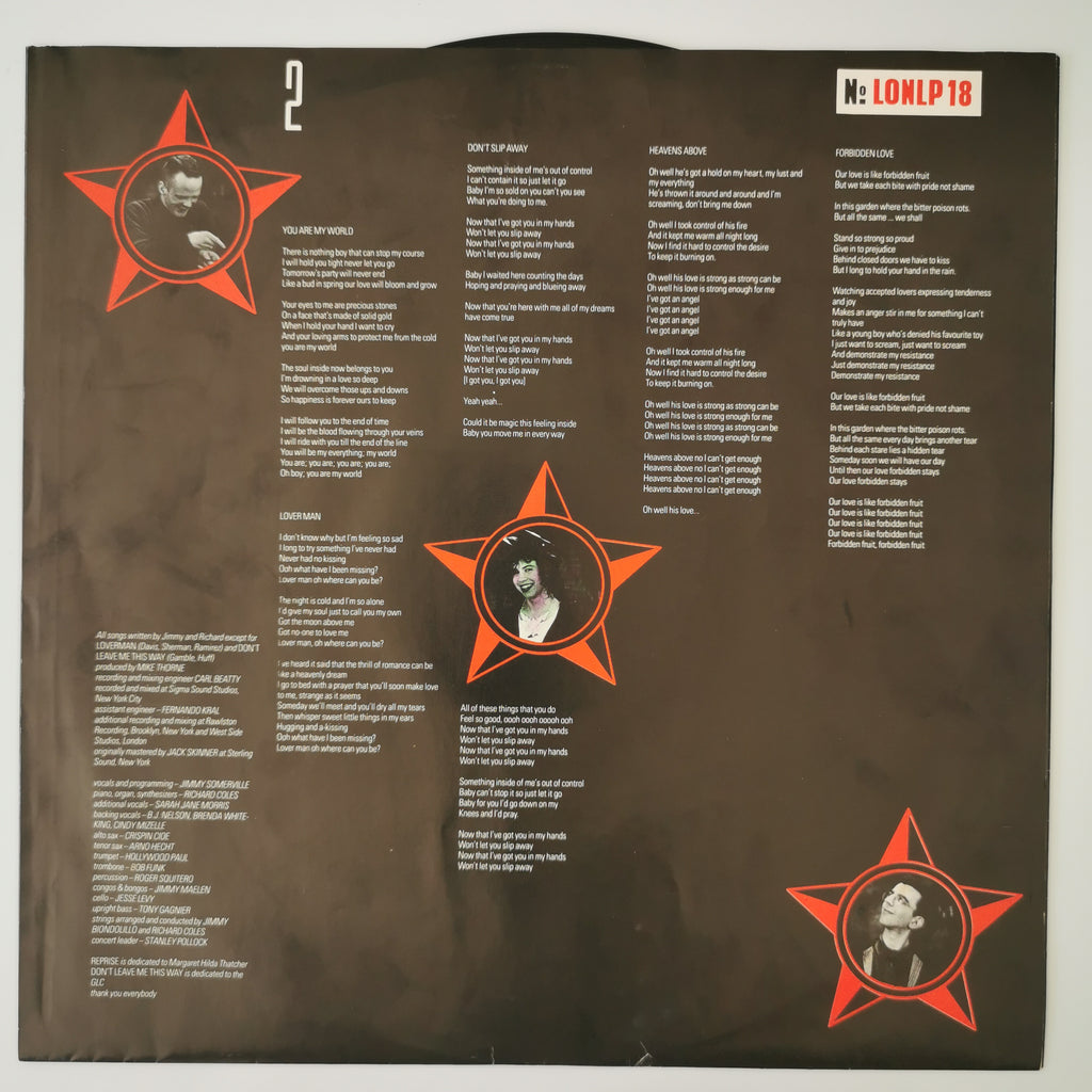 The Communards Communards Vinyl LP Record