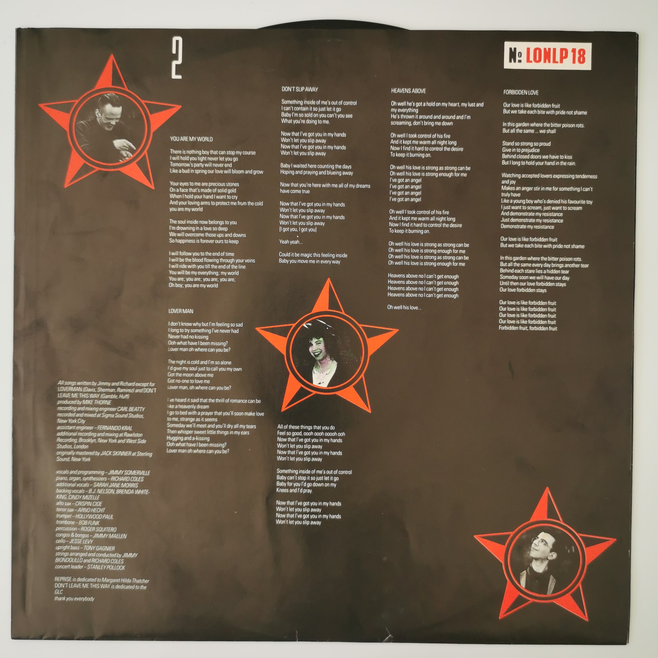 The Communards Communards Vinyl LP Record