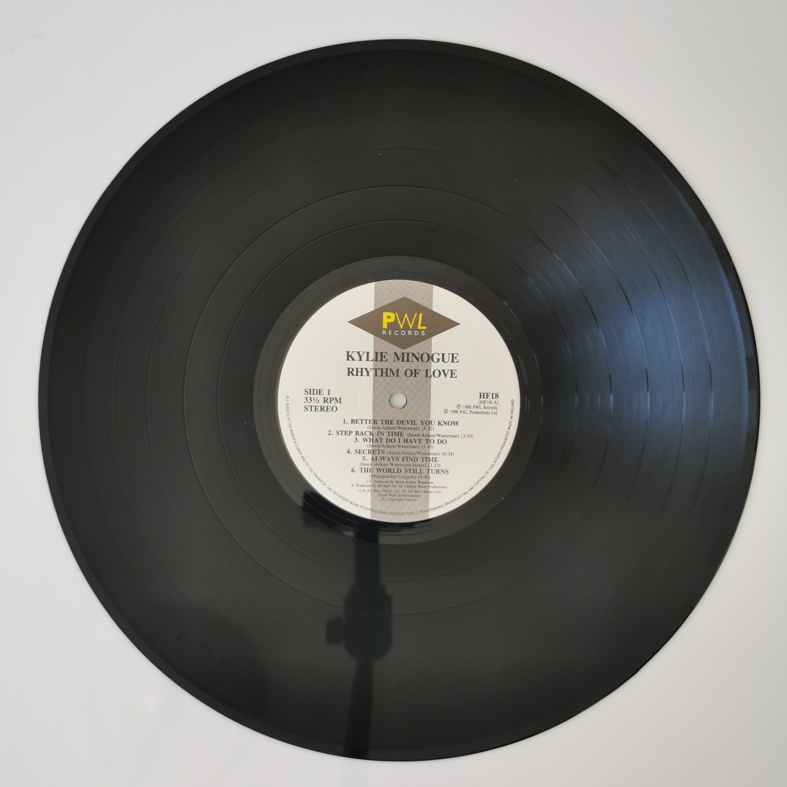 Kylie Minogue Rhythm Of Love Vinyl LP Record