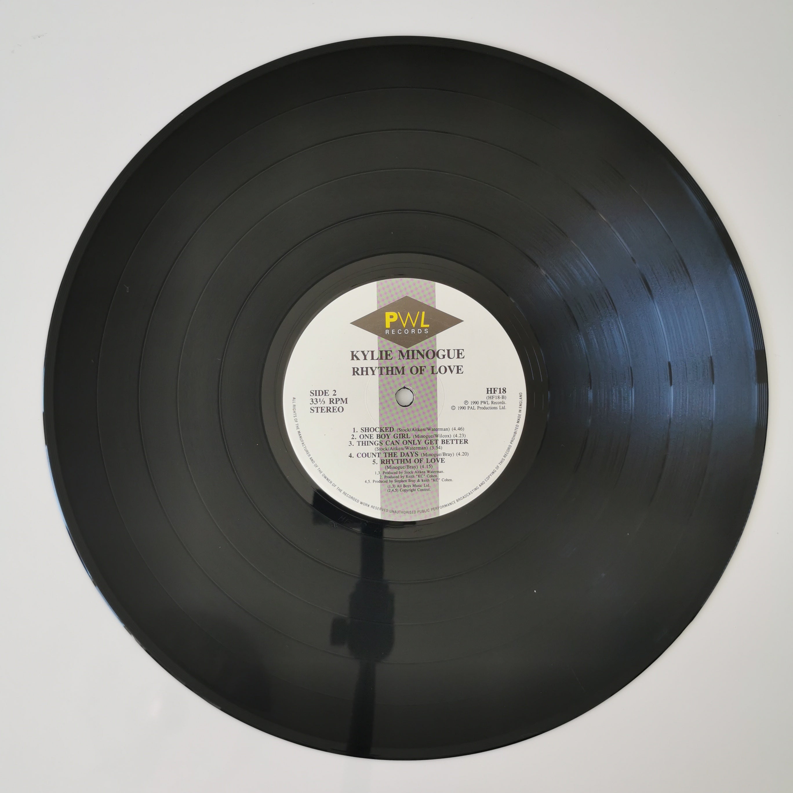 Kylie Minogue Rhythm Of Love Vinyl LP Record