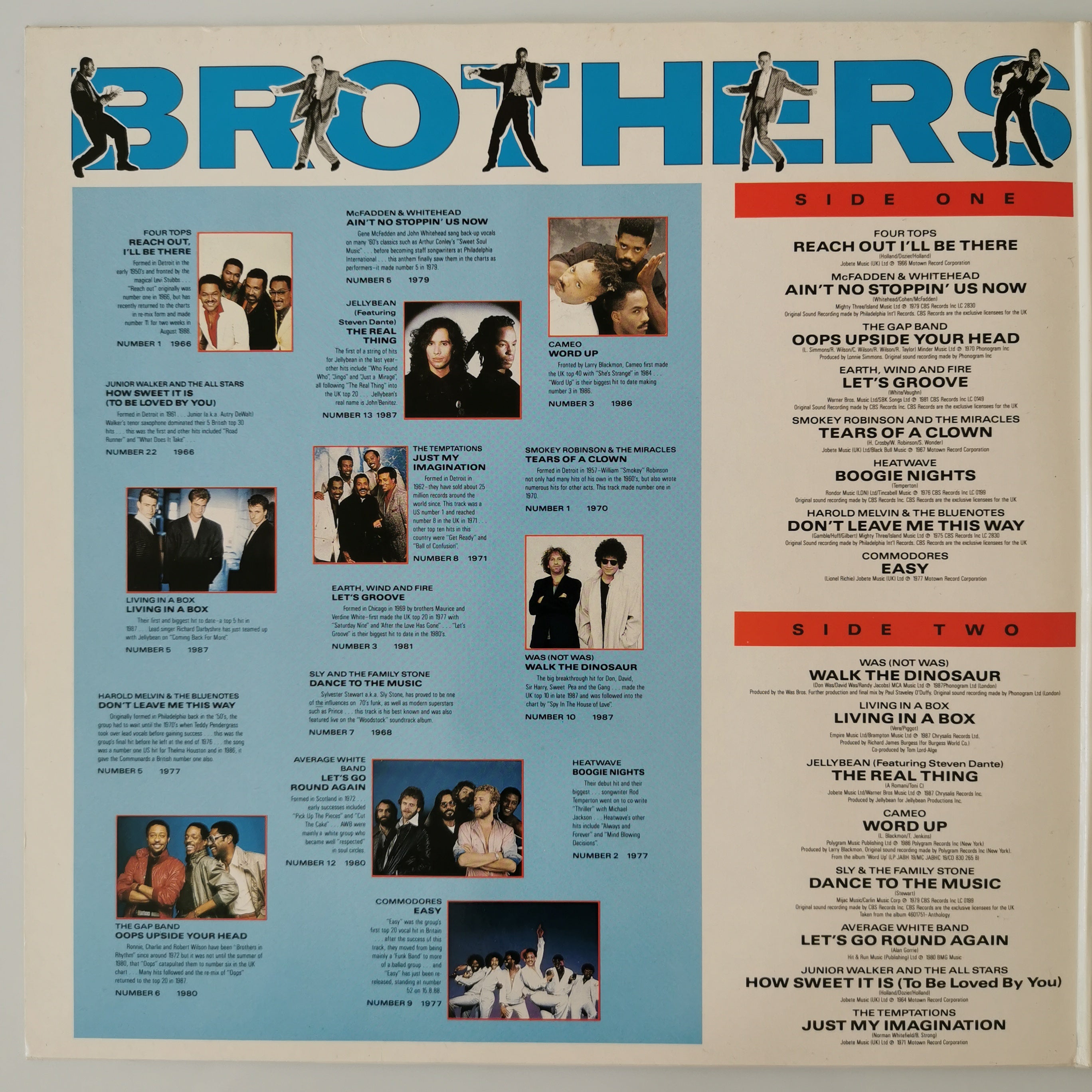 Various – Brothers In Rhythm Double Vinyl LP Record 1988