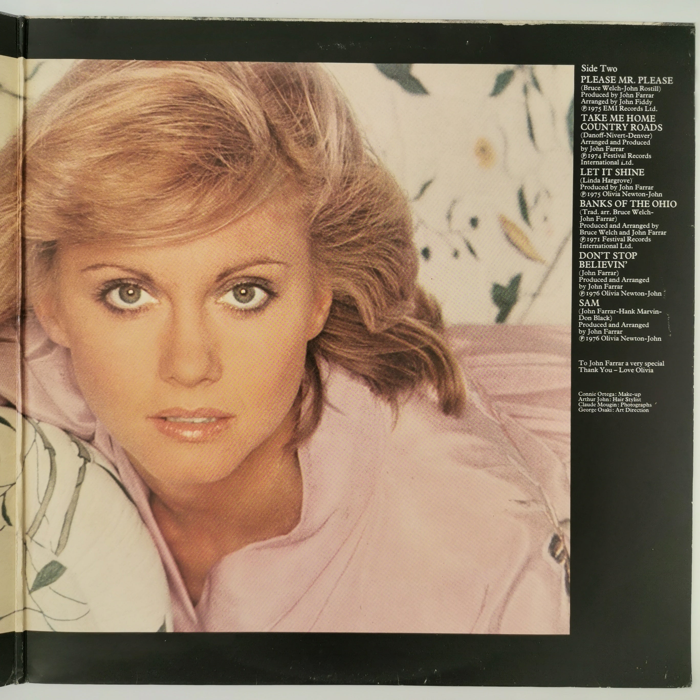 Olivia Newton-John's Greatest Hits LP Vinyl Record