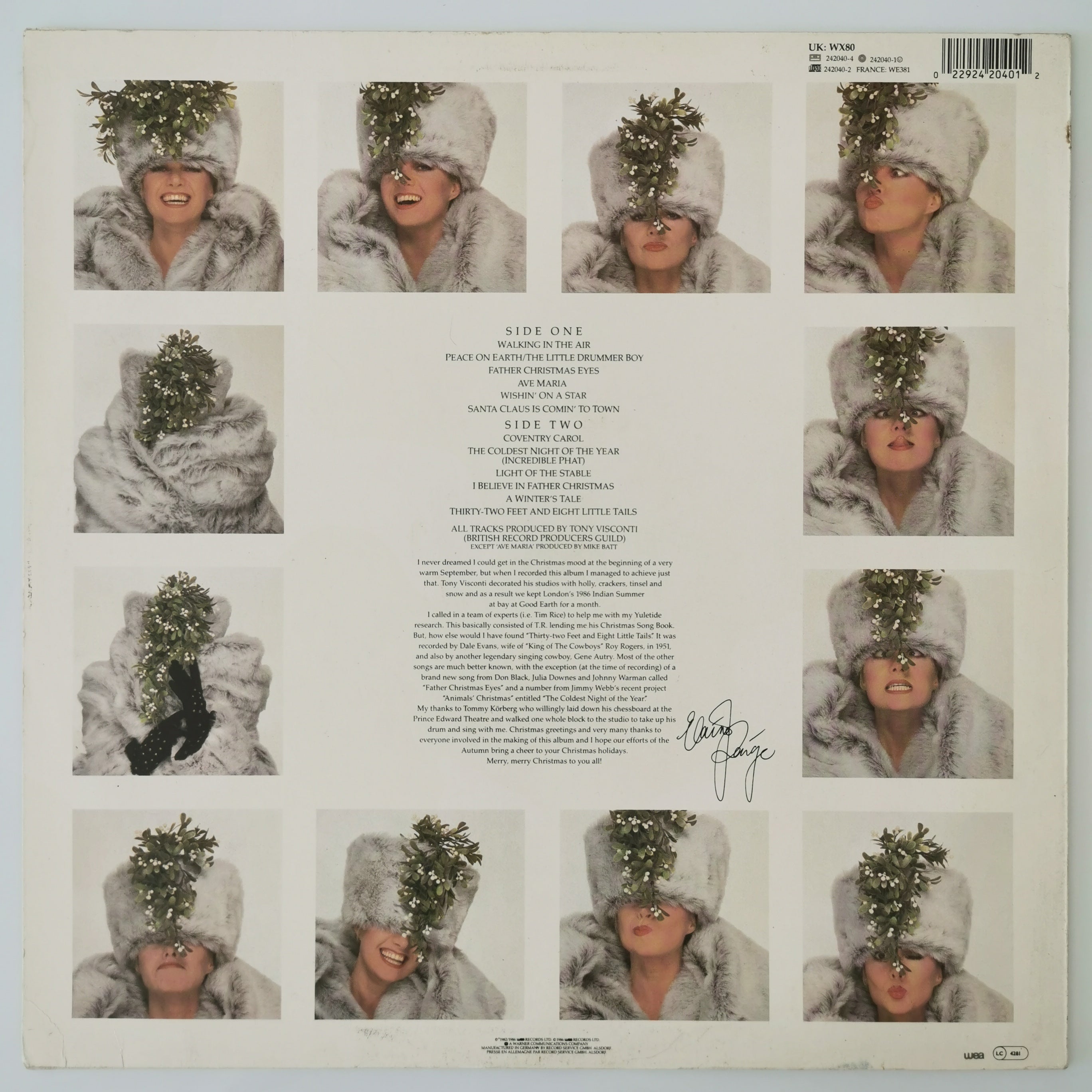 Elaine Paige - Christmas Viny LP